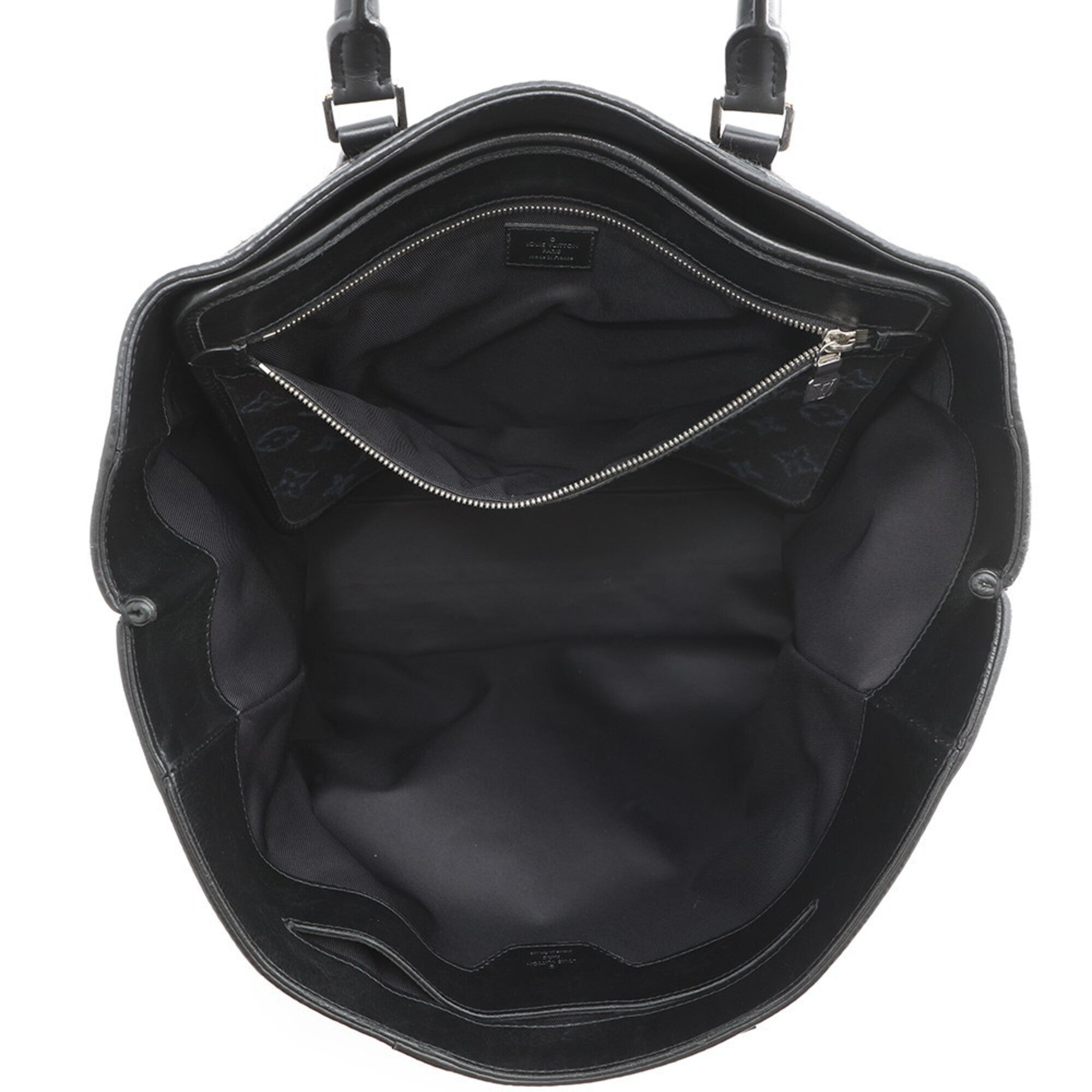 Louis Vuitton Black Noir Monogram Jacquard Handbag Tote Bag (Pre-Owned)