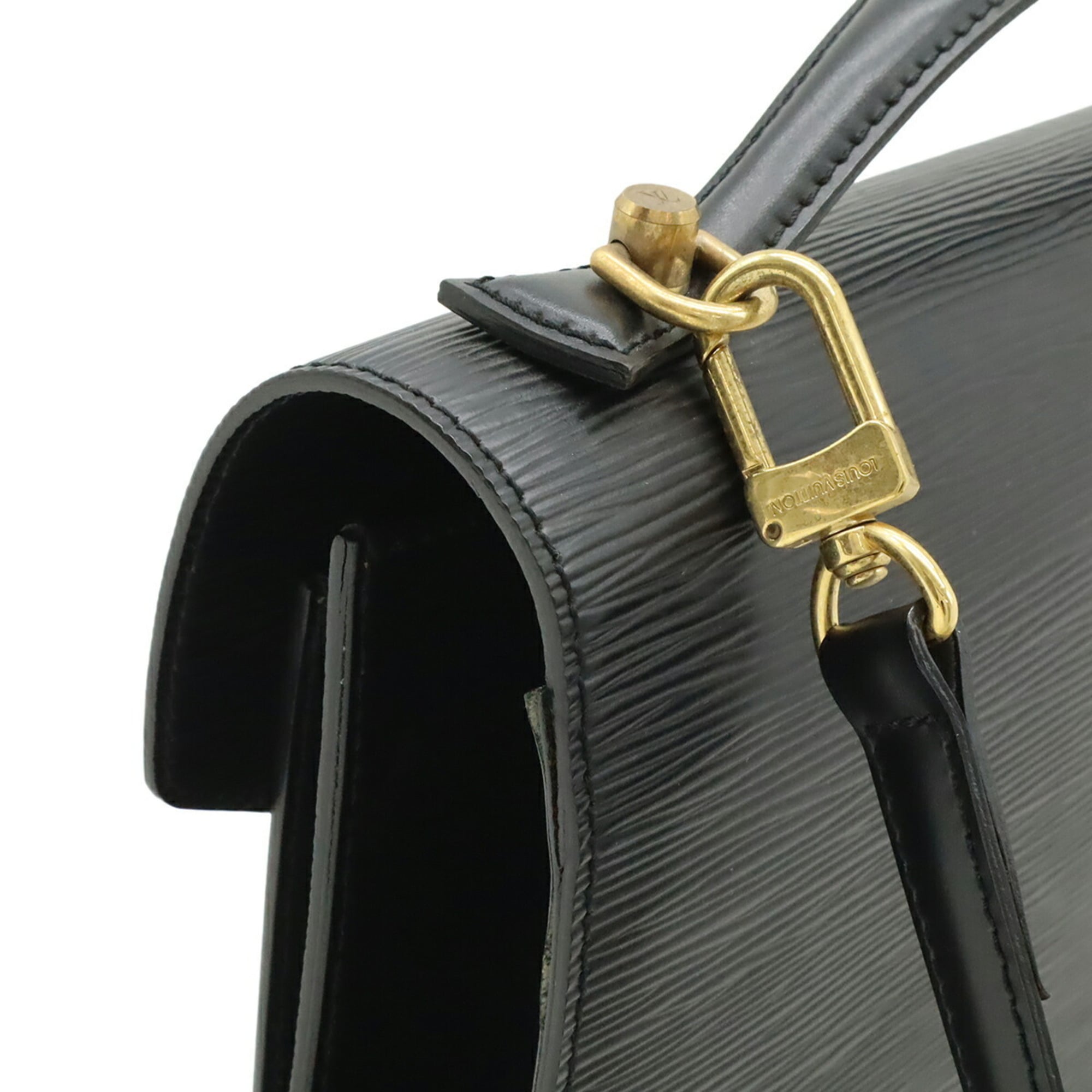 Louis Vuitton Epi Black Noir Epi Leather Handbag Shoulder Bag (Pre-Owned)