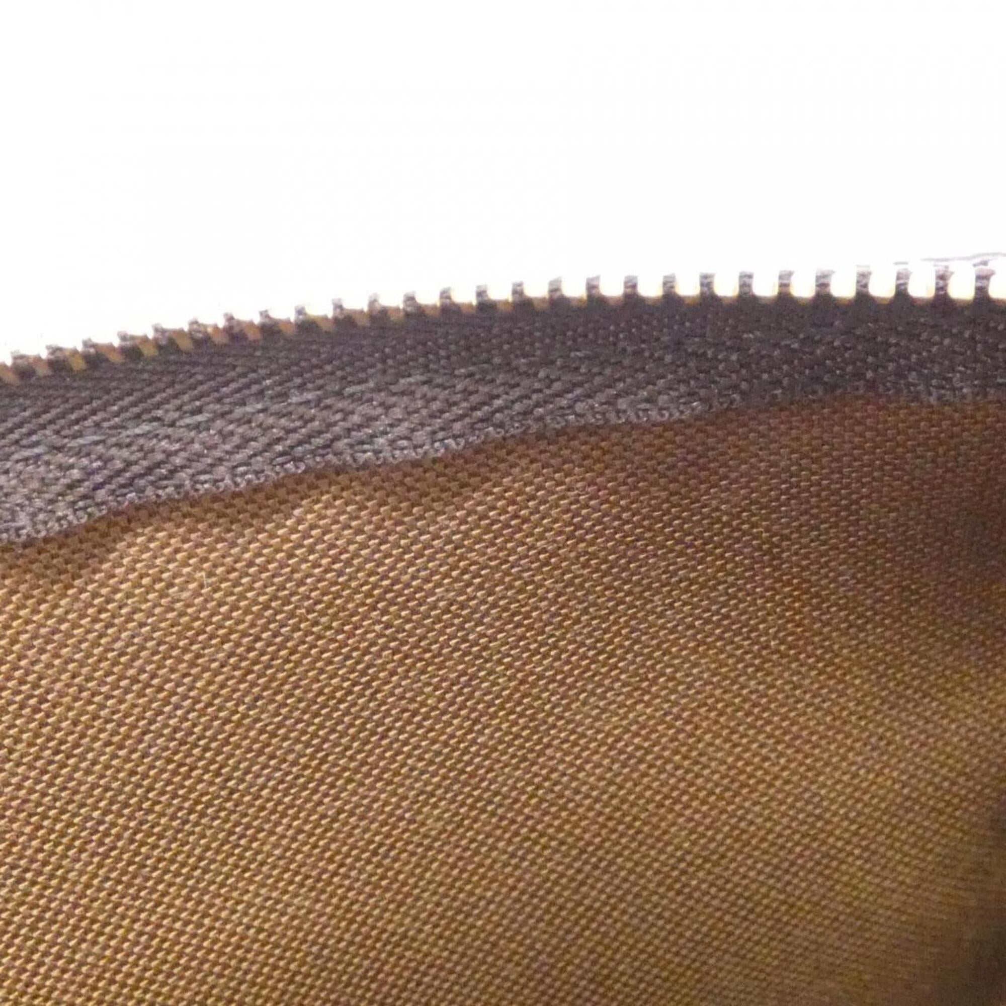 Louis Vuitton Marron Coated Canvas Pouch (Pre-Owned)