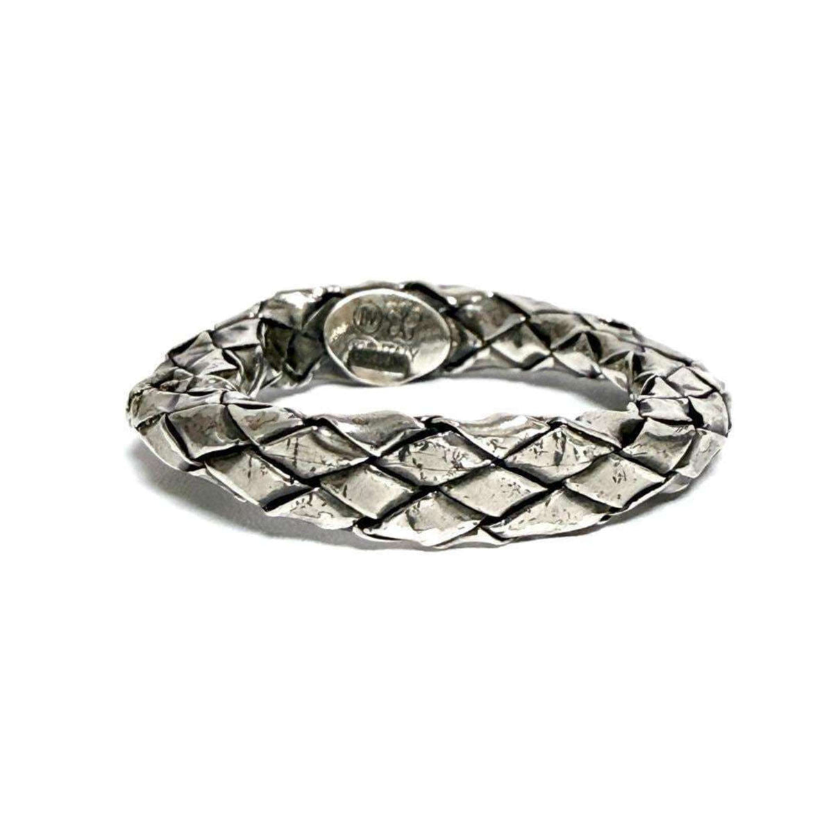 Bottega Veneta Silver 925 Band Ring (Pre-Owned)