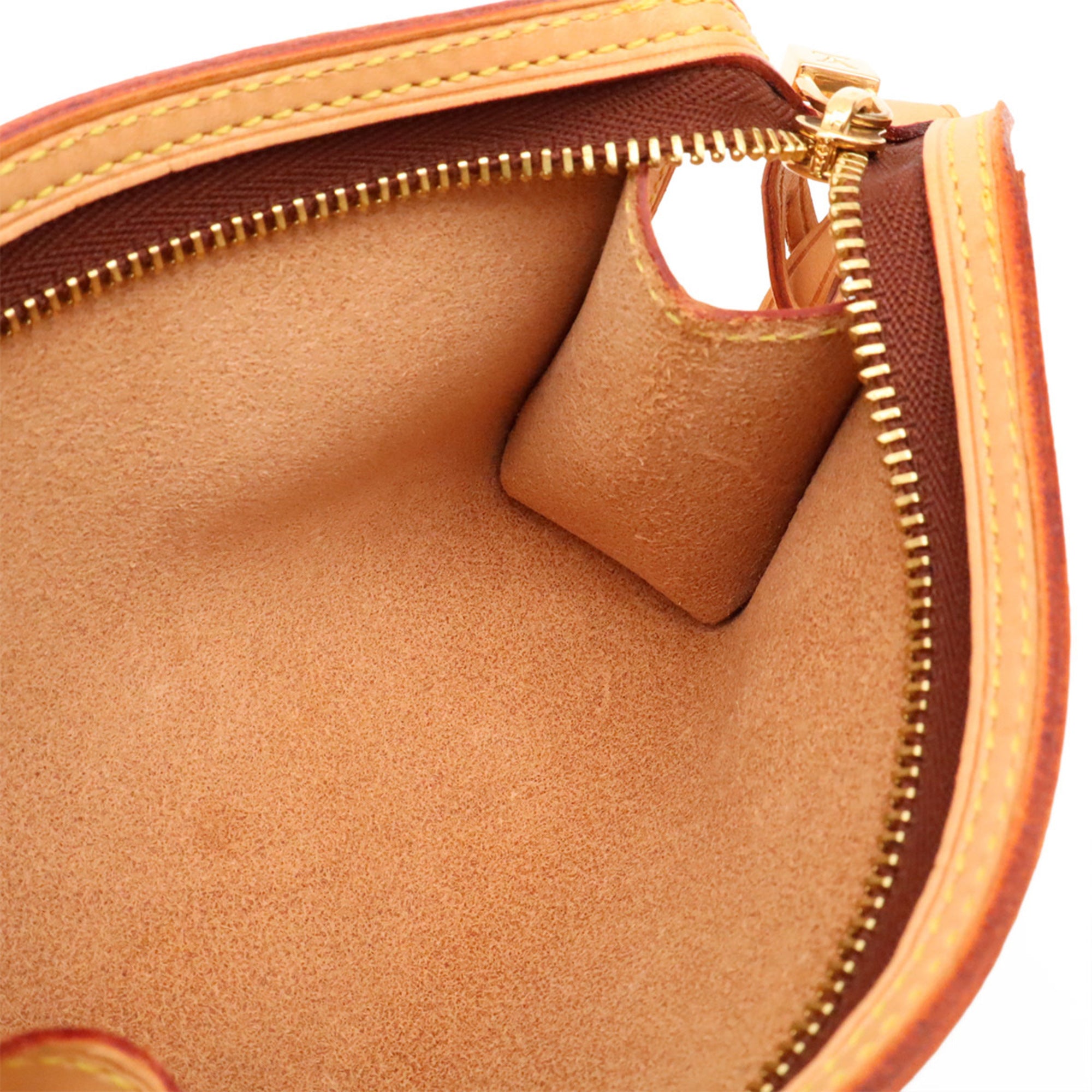 Louis Vuitton Brown Clear Vinyl Leather Shoulder Bag Tote Bag (Pre-Owned)