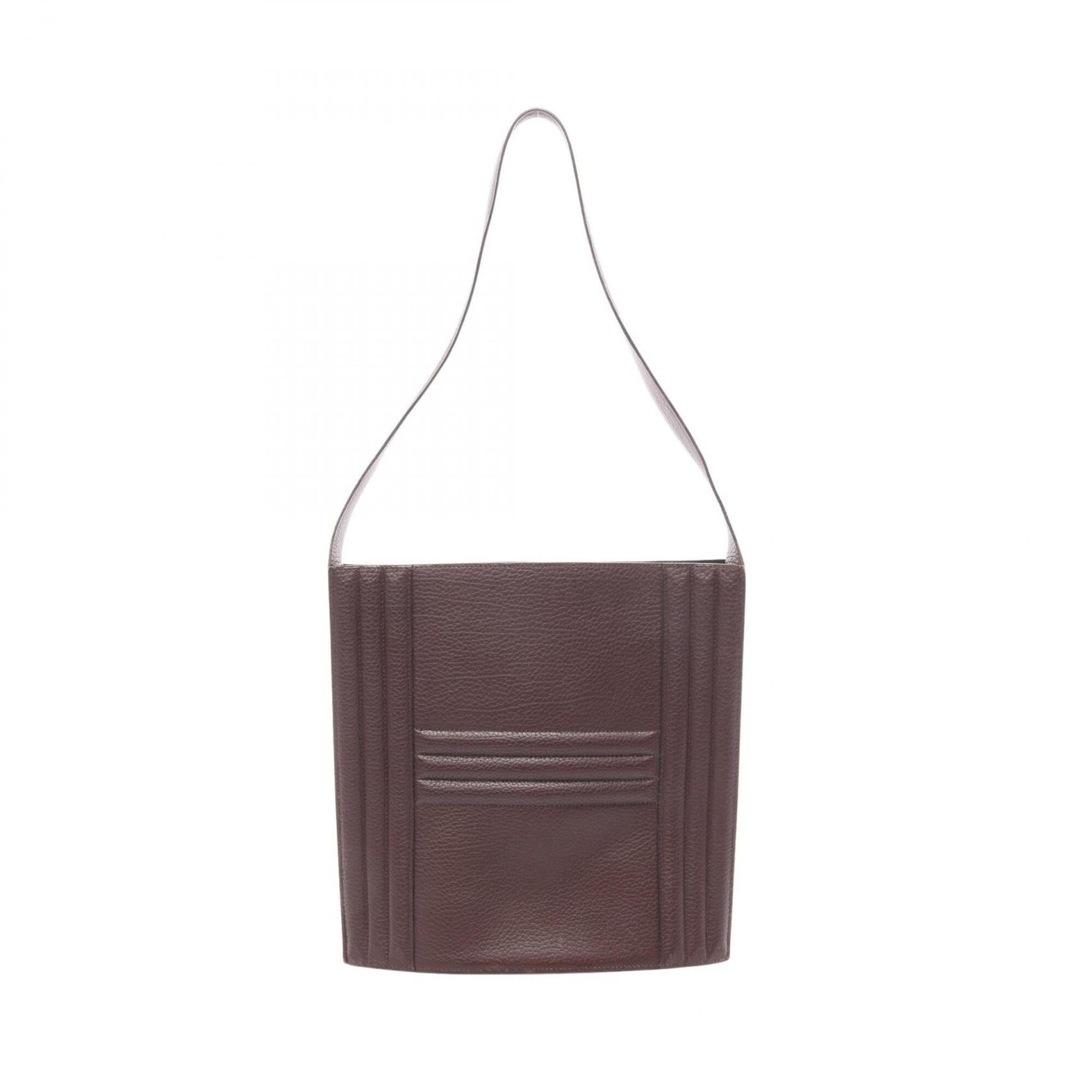 Hermes Brown Ardennes Leather Handbag Shoulder Bag (Pre-Owned)