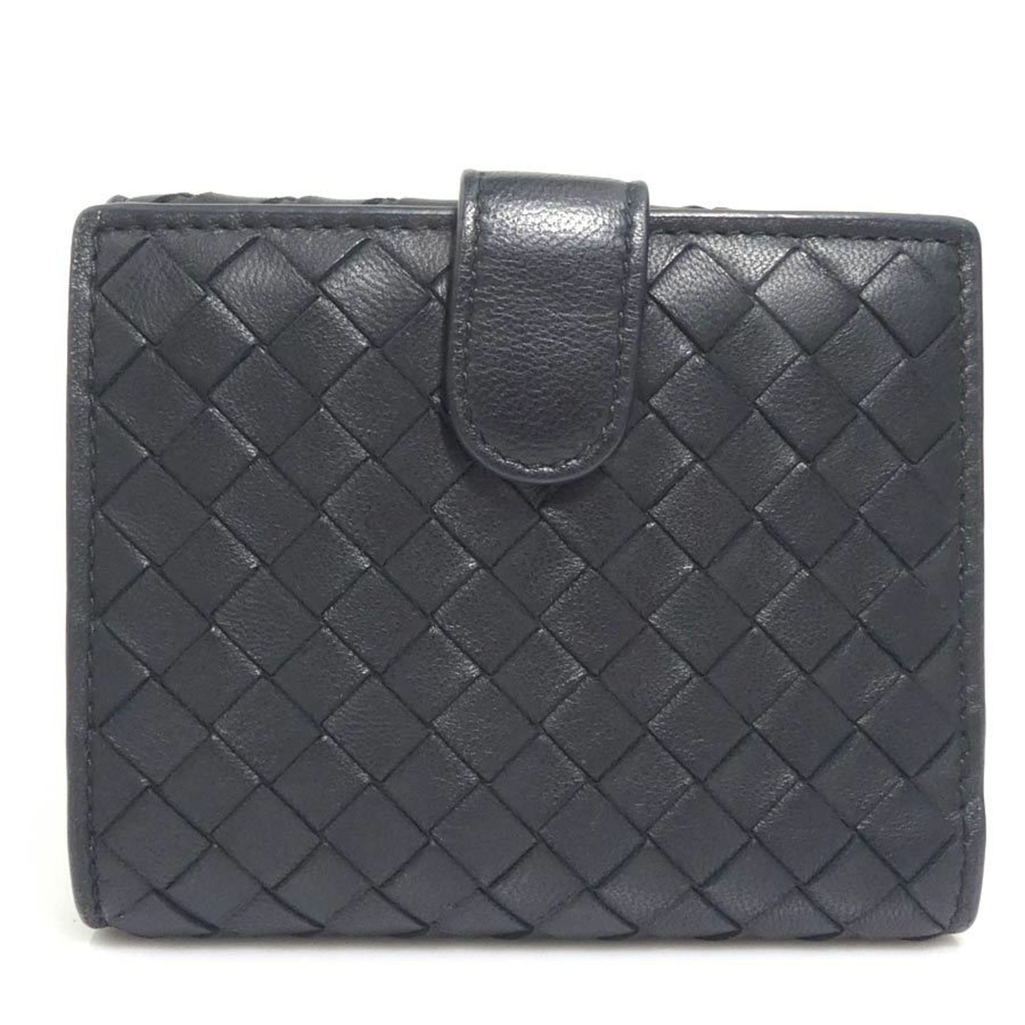 Bottega Veneta Black Intrecciato Wallet (Bi-Fold) (Pre-Owned)