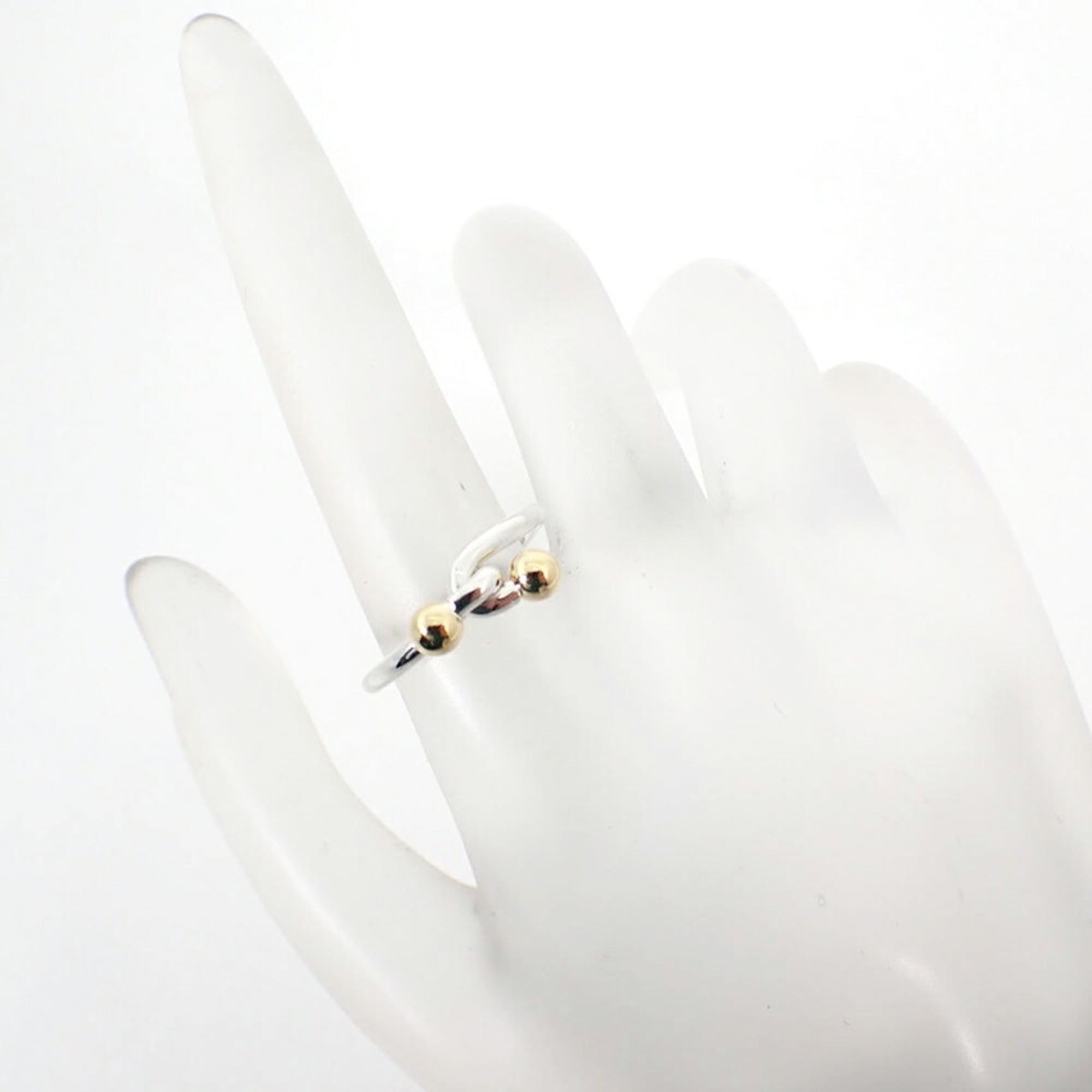 Tiffany Yellow Gold (18K) Sterling Silver 925 Band Ring (Pre-Owned)