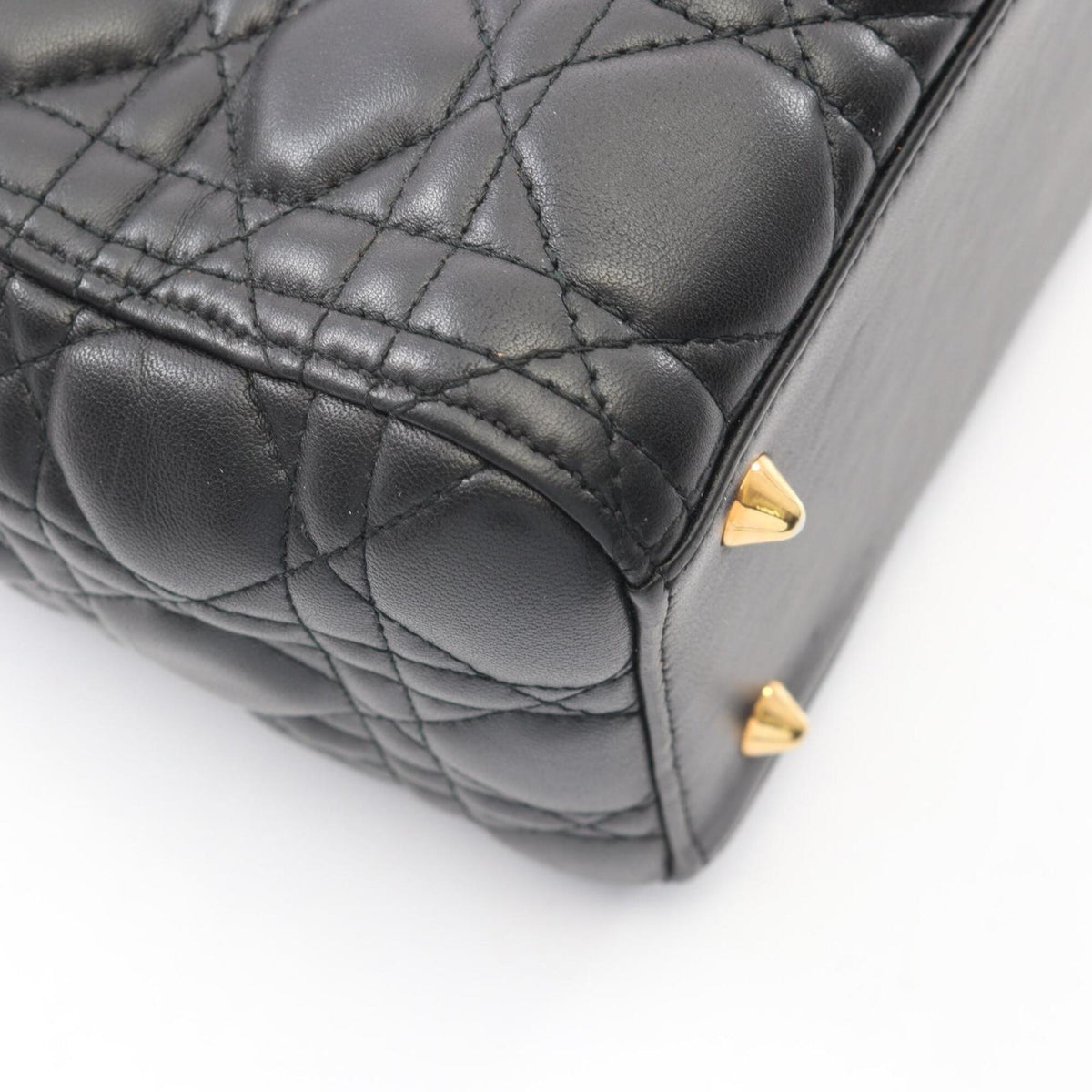 Christian Dior Black Leather Handbag (Pre-Owned)