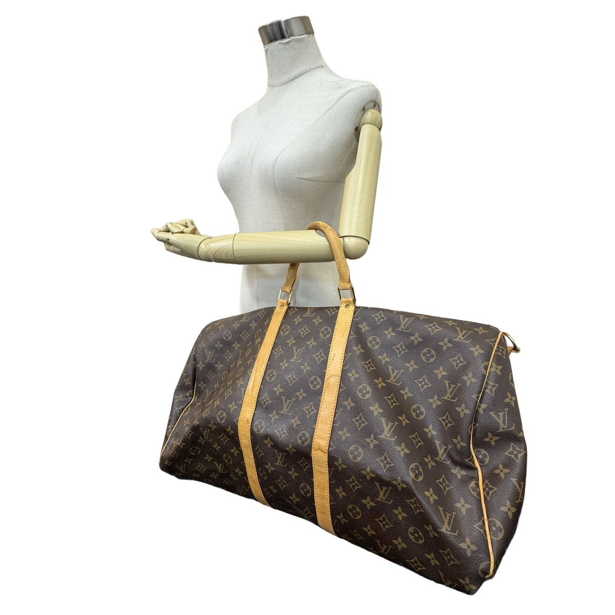 Louis Vuitton Brown Monogram Canvas Boston Bag Shoulder Bag (Pre-Owned)