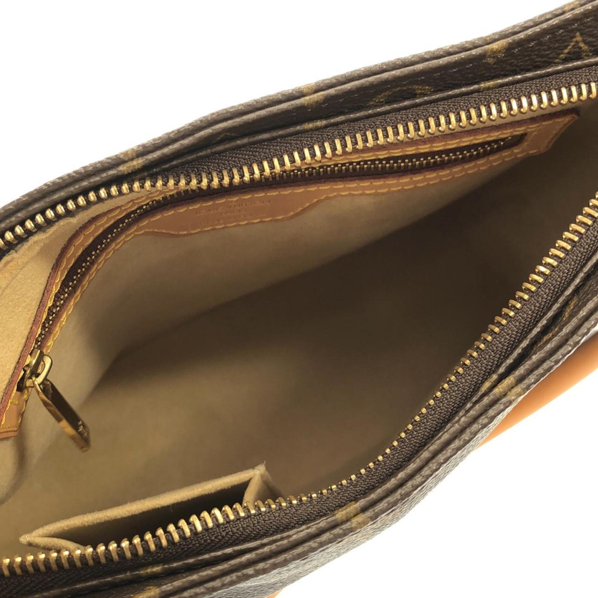 Louis Vuitton Marron Coated Canvas Shoulder Bag (Pre-Owned)