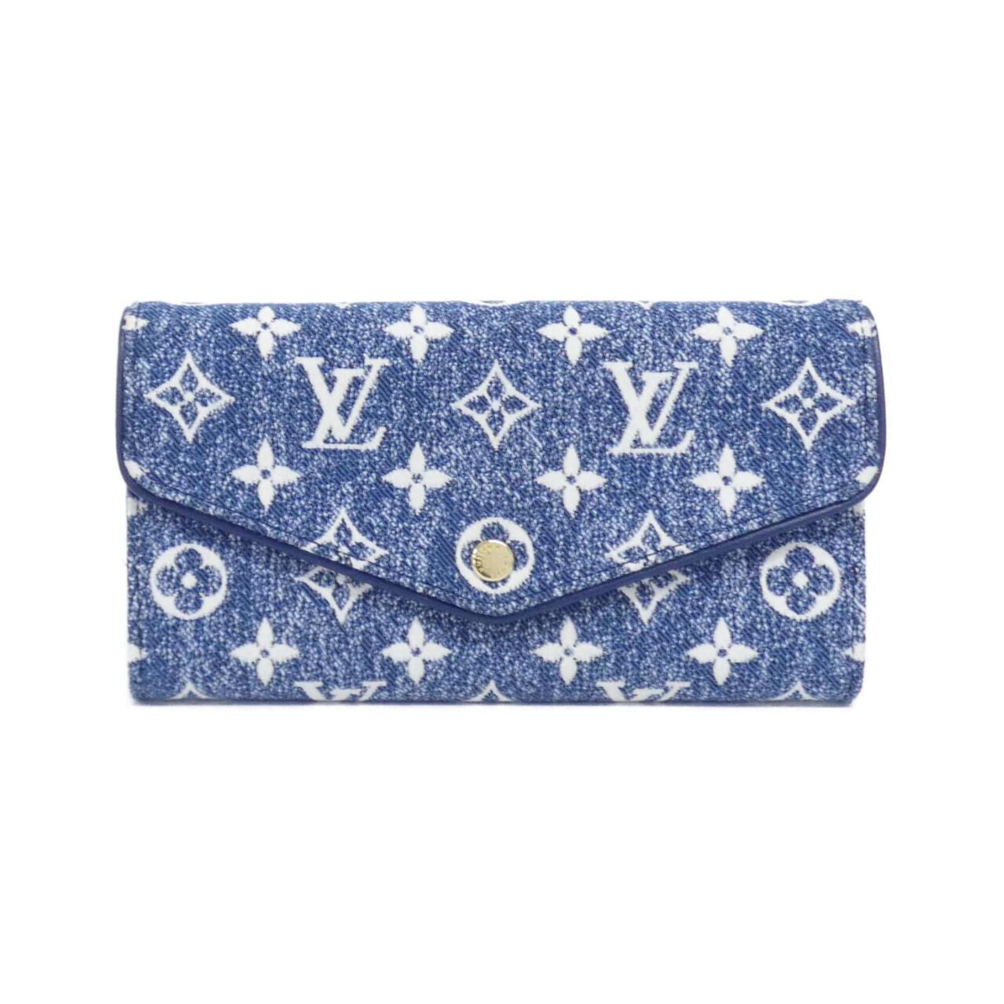 Louis Vuitton Monogram Gold Blue Monogram Navy Monogram Long Wallet (Bi-Fold) (Pre-Owned)