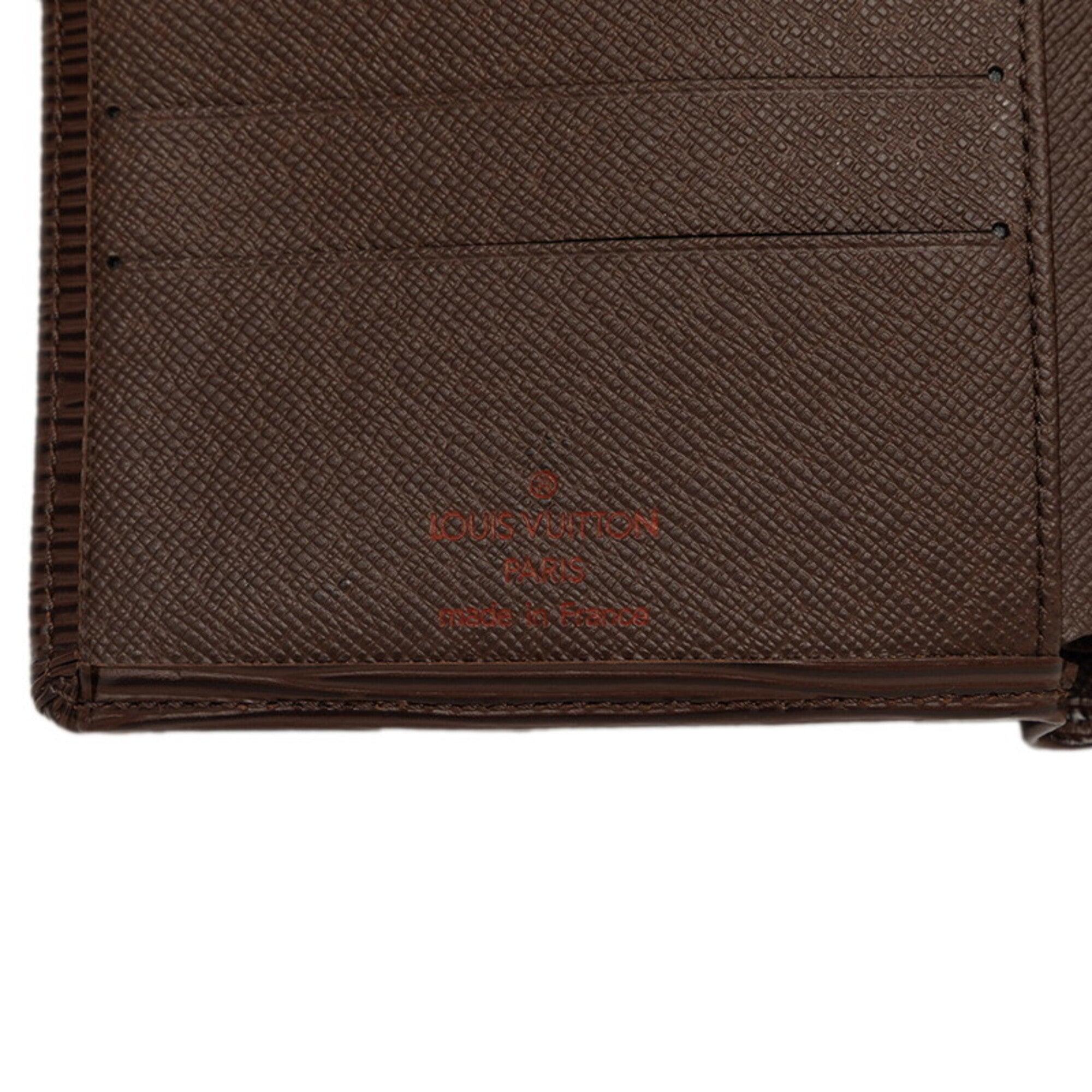 Louis Vuitton Brown Leather Wallet (Bi-Fold) (Pre-Owned)