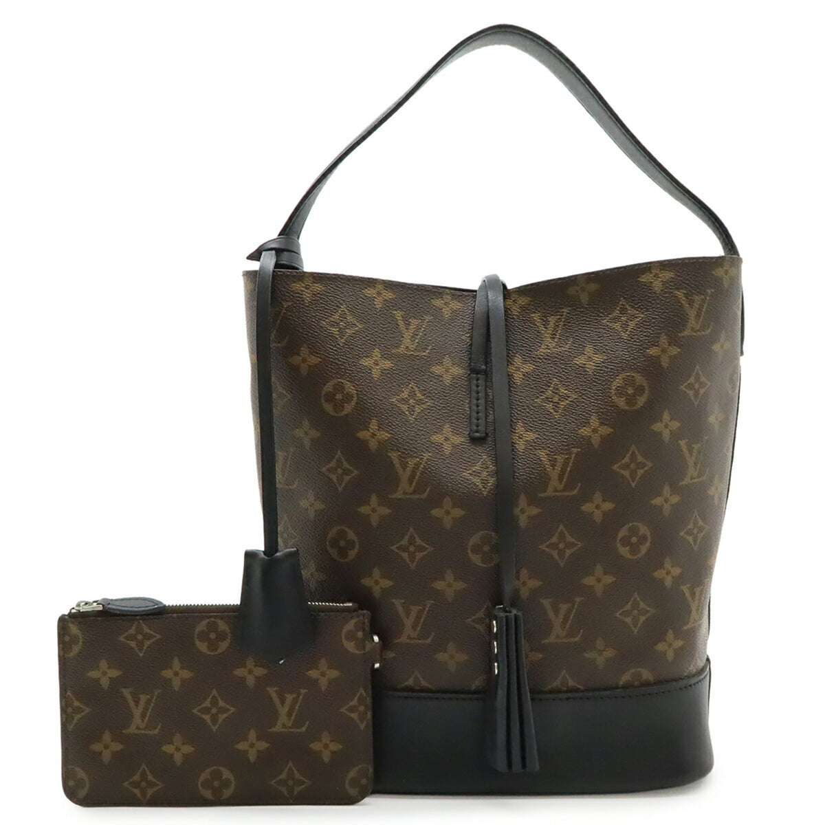 Louis Vuitton Black Monogram Noir Monogram Pouch Shoulder Bag (Pre-Owned)
