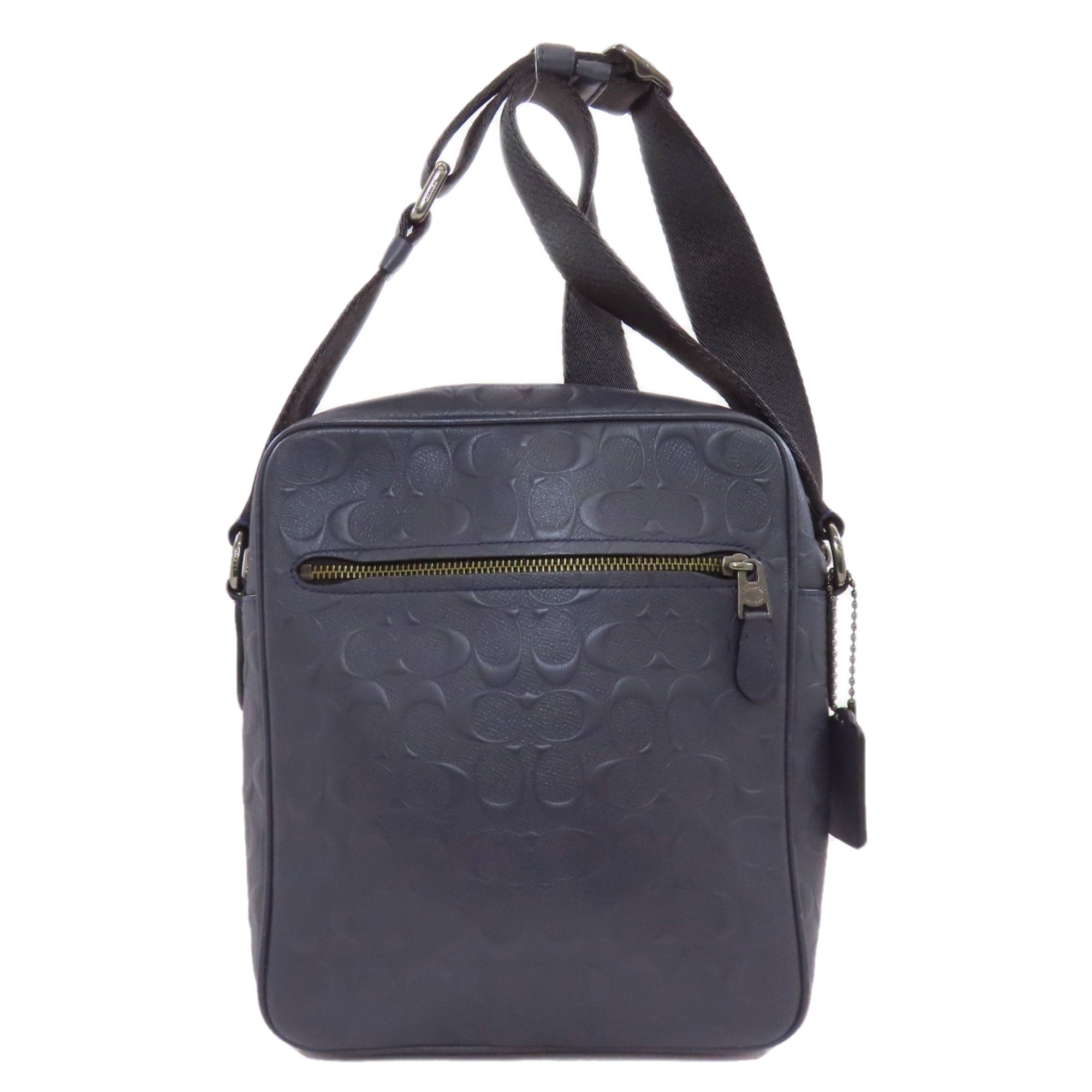Coach Navy Pvc Shoulder Bag (Pre-Owned)