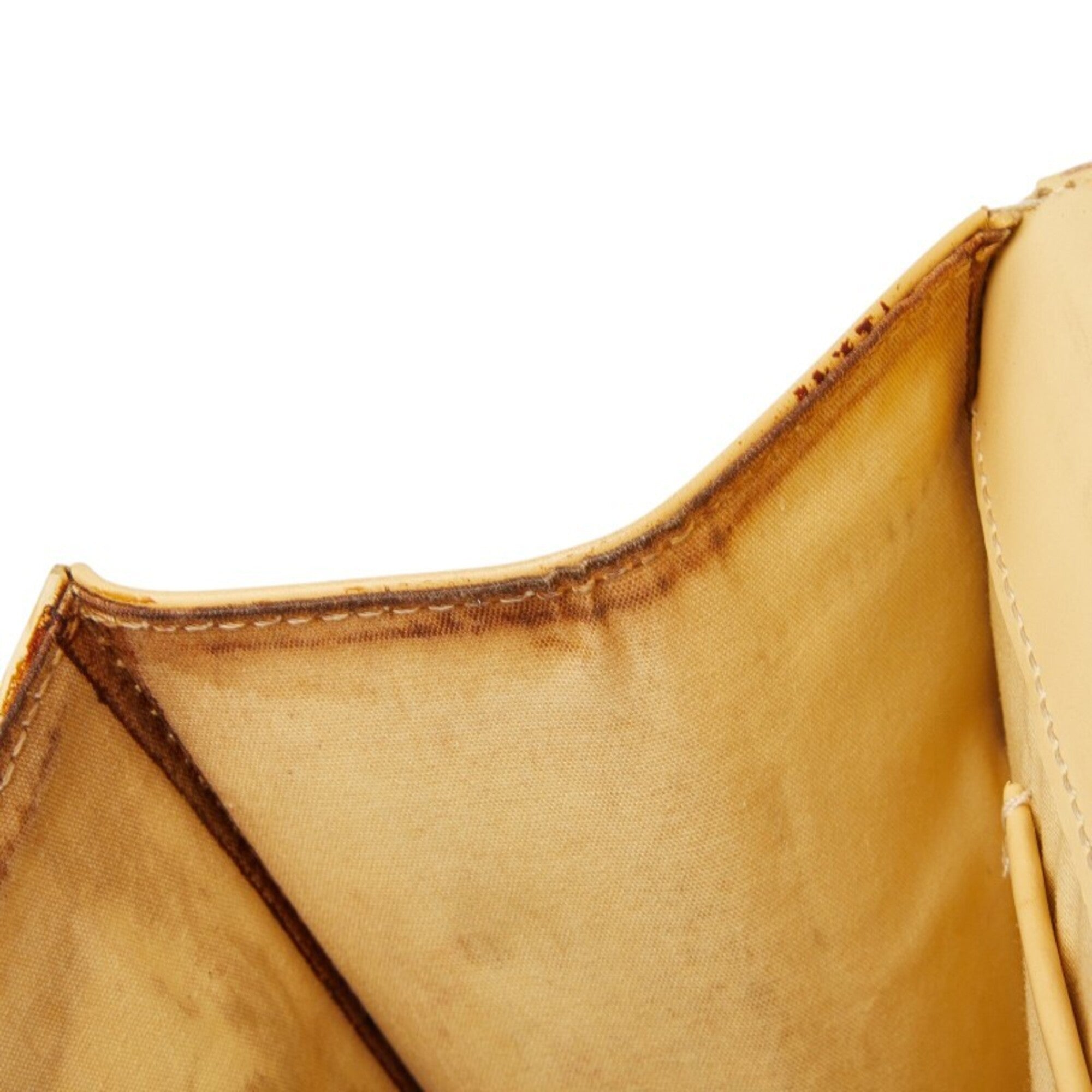Louis Vuitton Vanilla Yellow Leather Shoulder Bag (Pre-Owned)