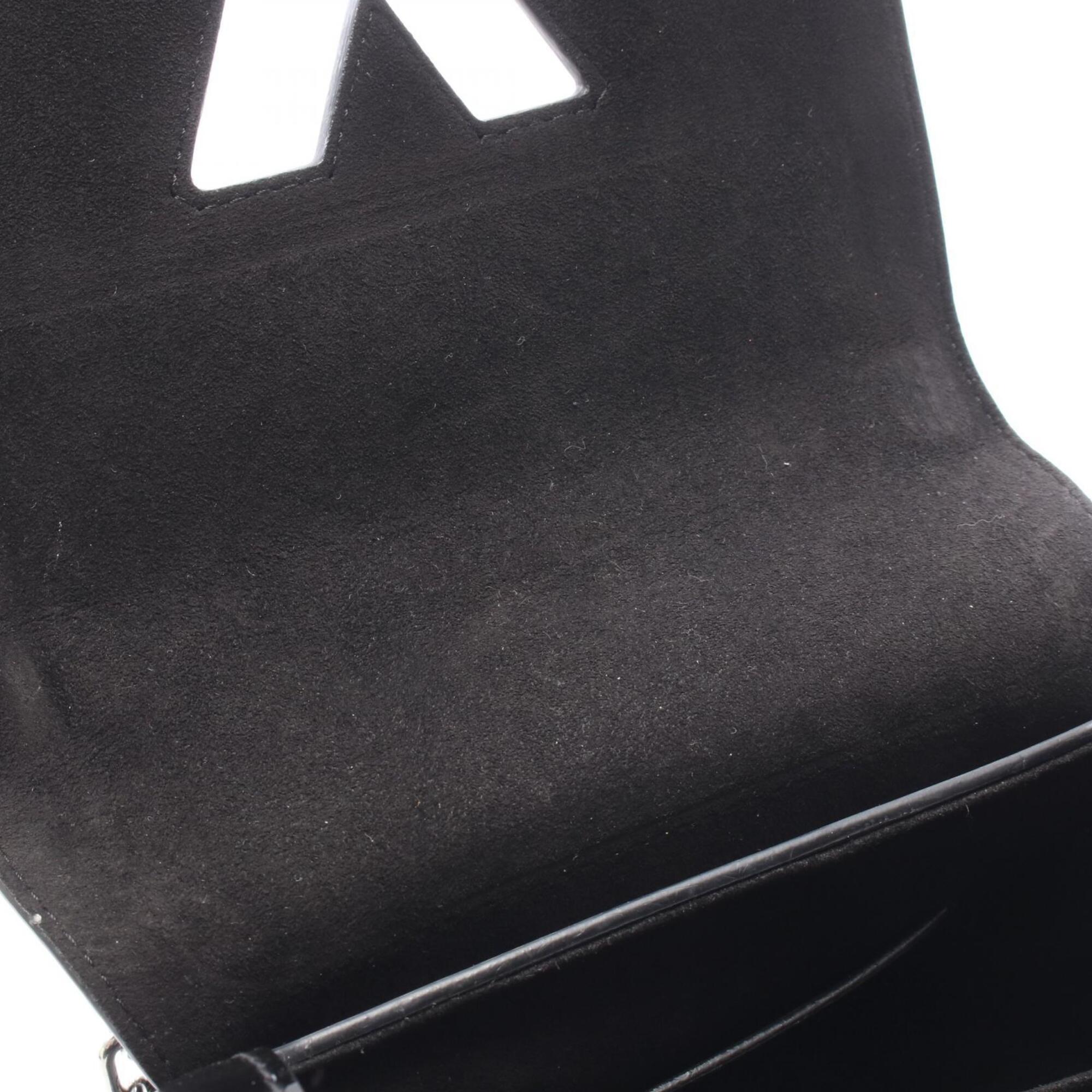 Louis Vuitton Black Noir White Patent Leather Leather Handbag Shoulder Bag (Pre-Owned)