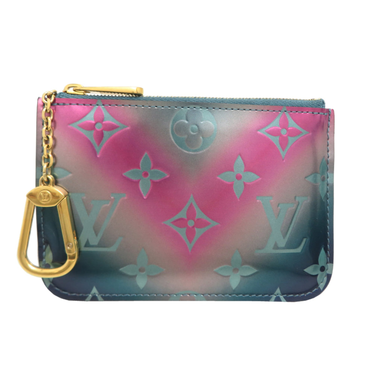 Louis Vuitton Blue Pink Vernis Pochette (Pre-Owned)