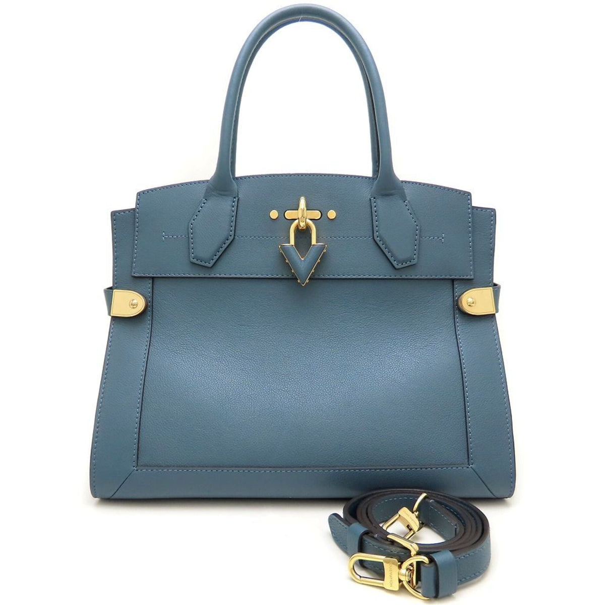 Louis Vuitton Blue Handbag (Pre-Owned)