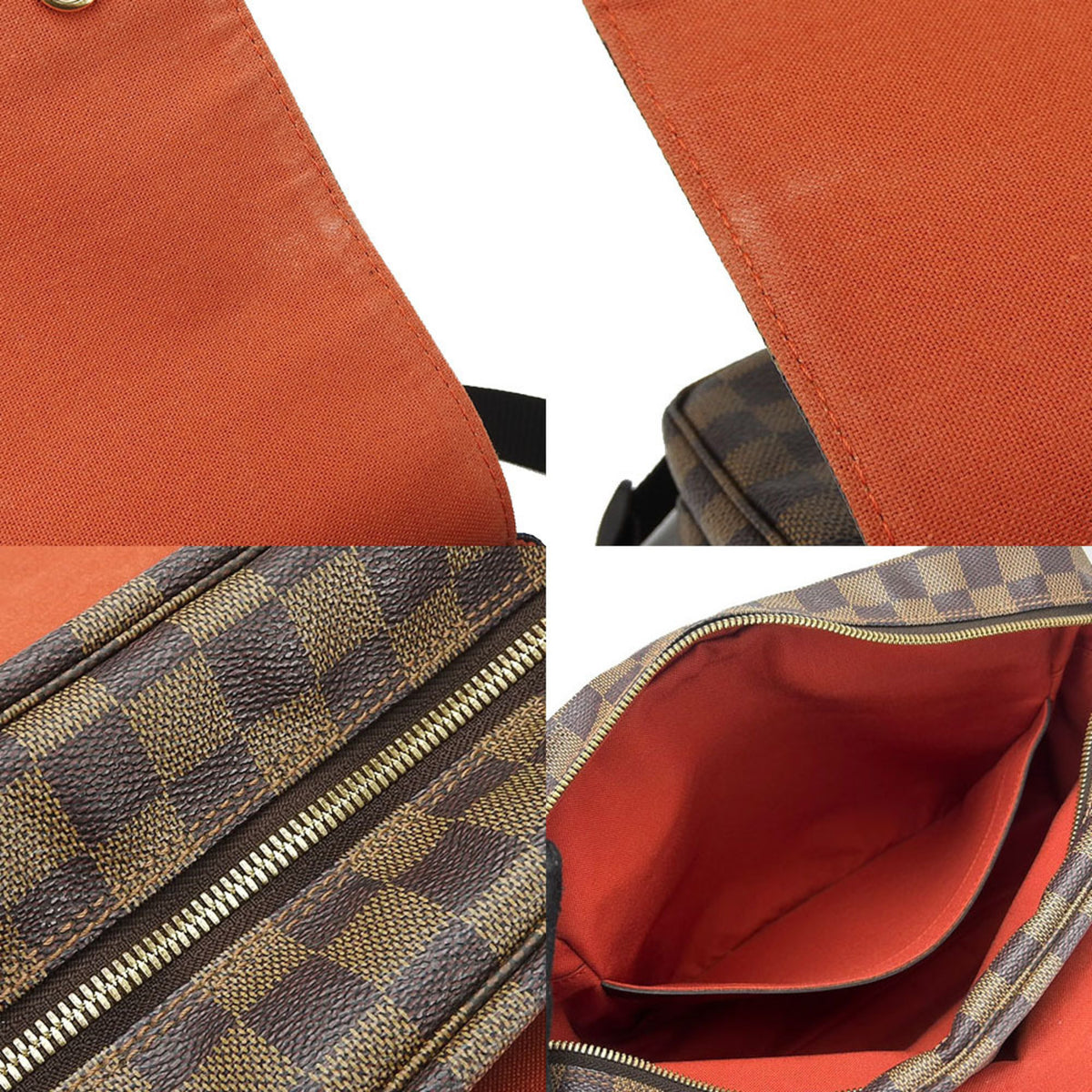 Louis Vuitton Damier Ebene Damier Canvas Messenger Bag Shoulder Bag (Pre-Owned)