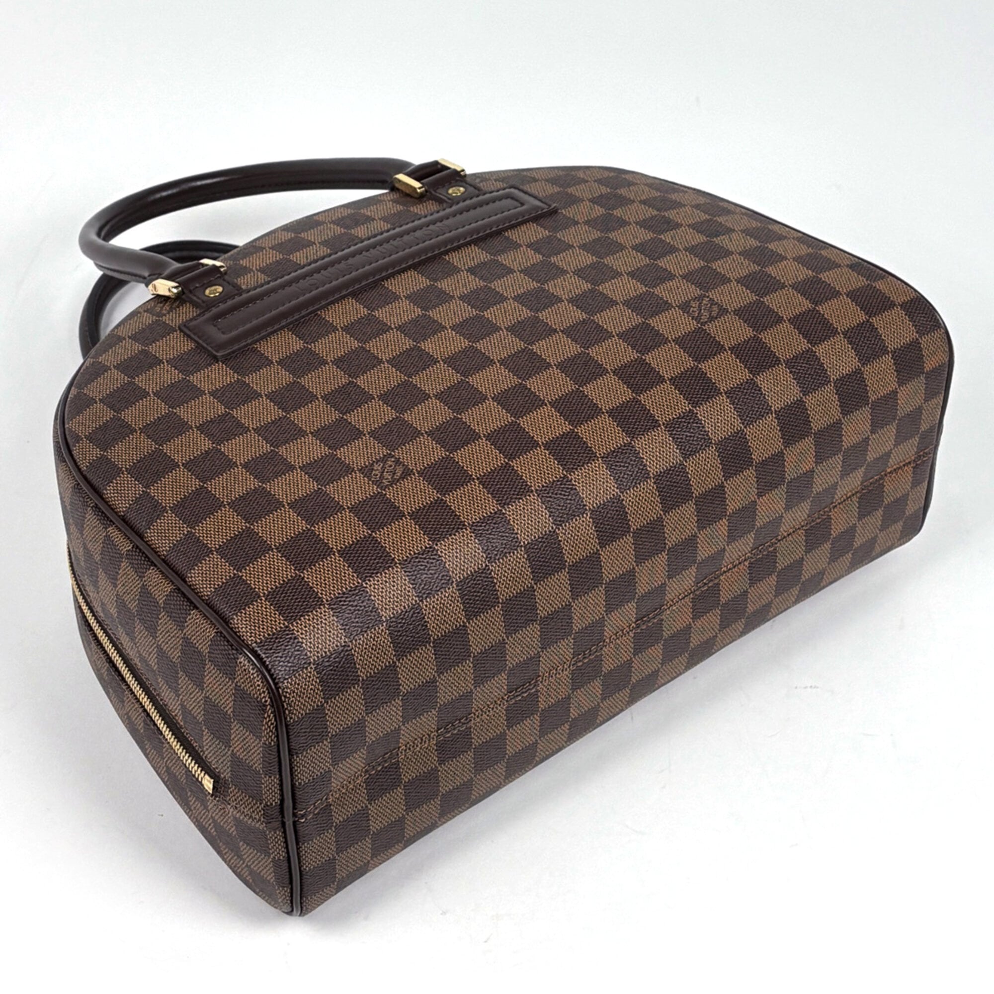 Louis Vuitton Damier Brown Damier Canvas Boston Bag (Pre-Owned)