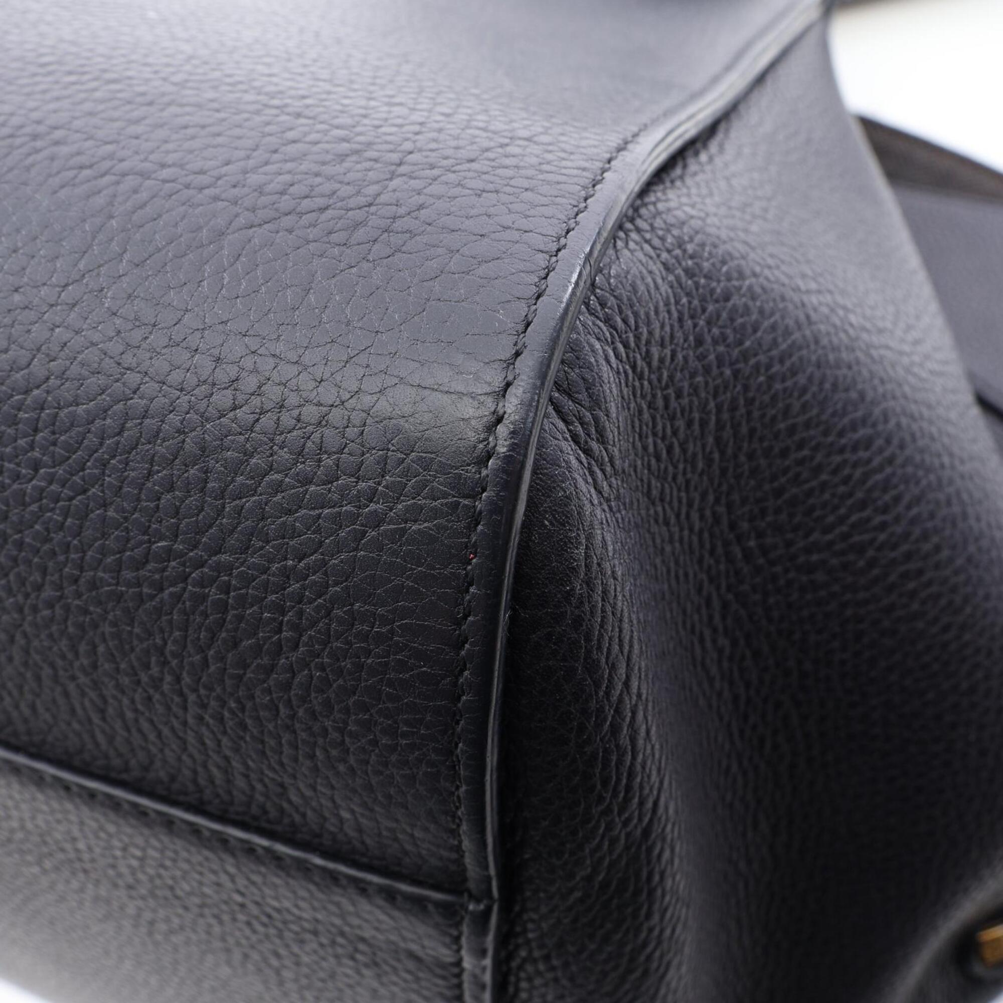 Loewe Black Navy Leather Handbag (Pre-Owned)