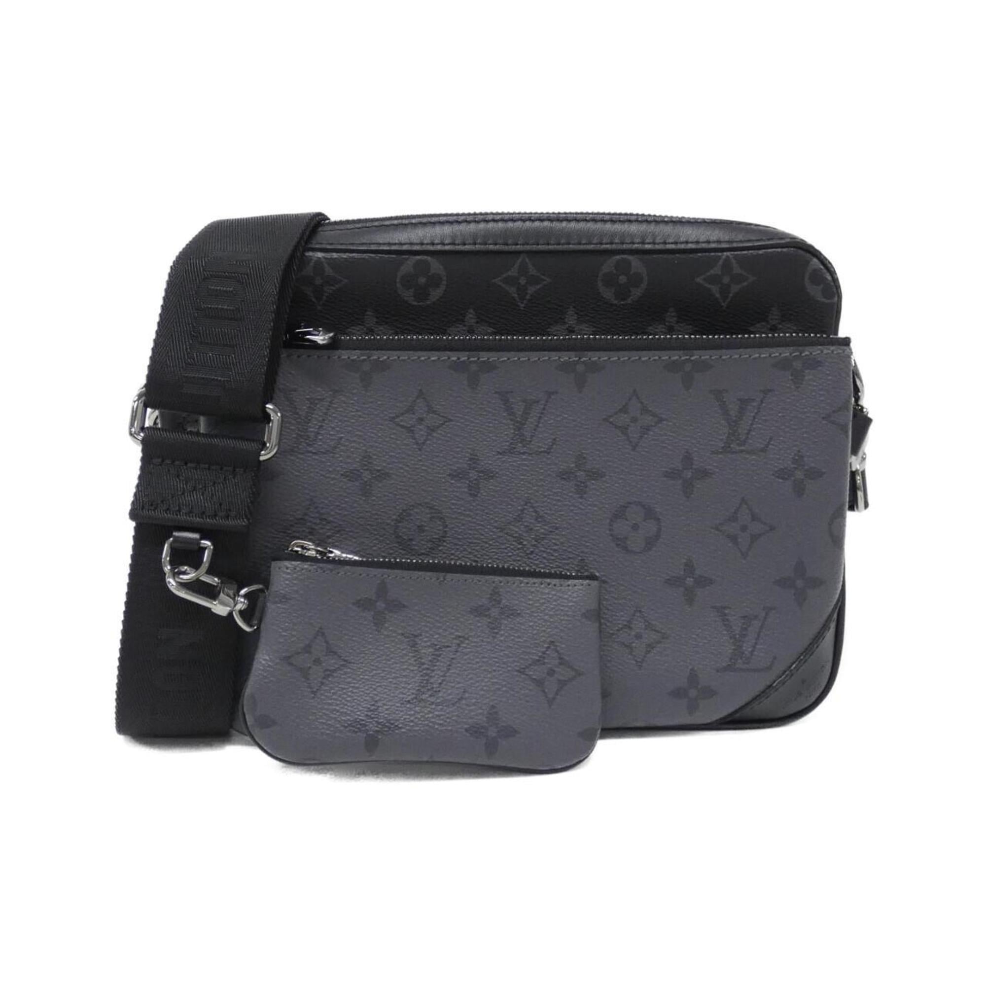 Louis Vuitton Monogram Eclipse Black Gris Coated Canvas Shoulder Bag (Pre-Owned)