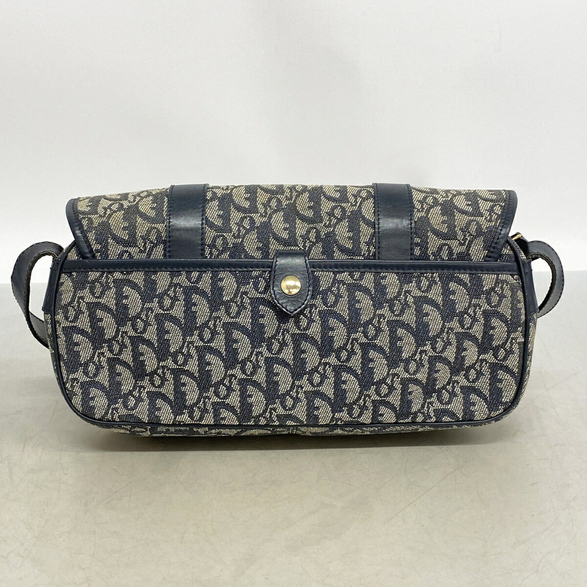 Christian Dior Navy Canvas Shoulder Bag (Pre-Owned)