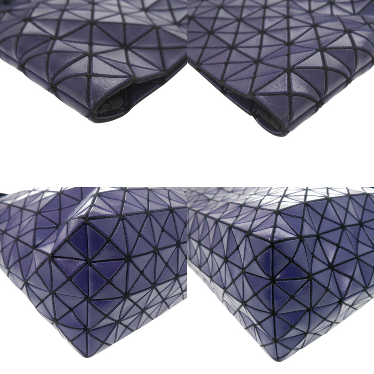 Issey Miyake Purple Pvc Cotton Clutch Bag (Pre-Owned)