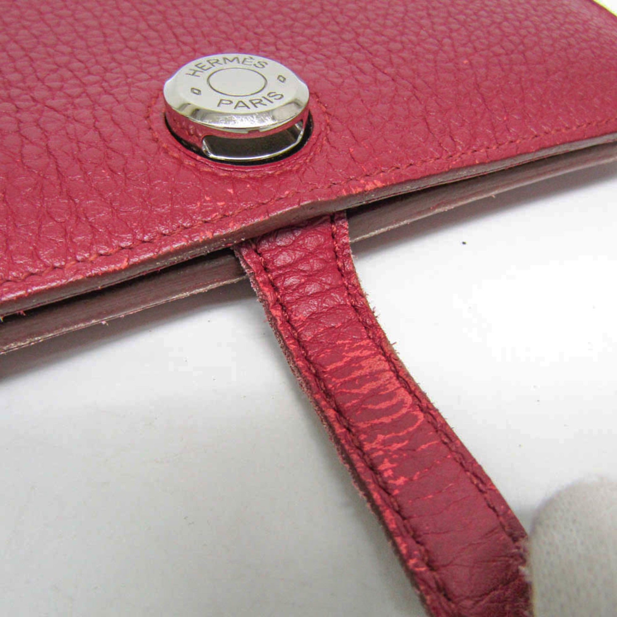 Hermes Dogon Wine Togo Leather Long Wallet (Bi-Fold) (Pre-Owned)