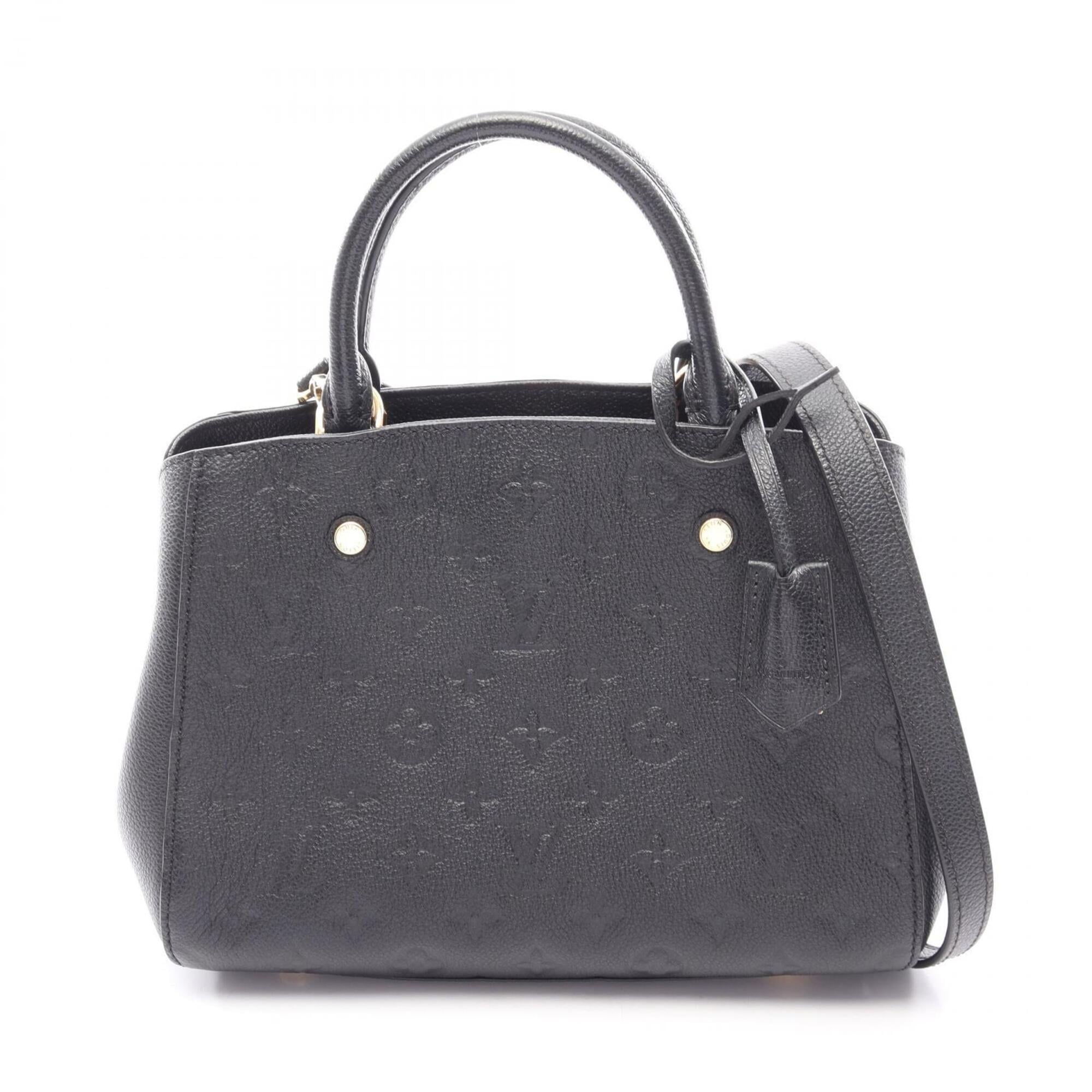 Louis Vuitton Black Noir Monogram Empreinte Handbag (Pre-Owned)