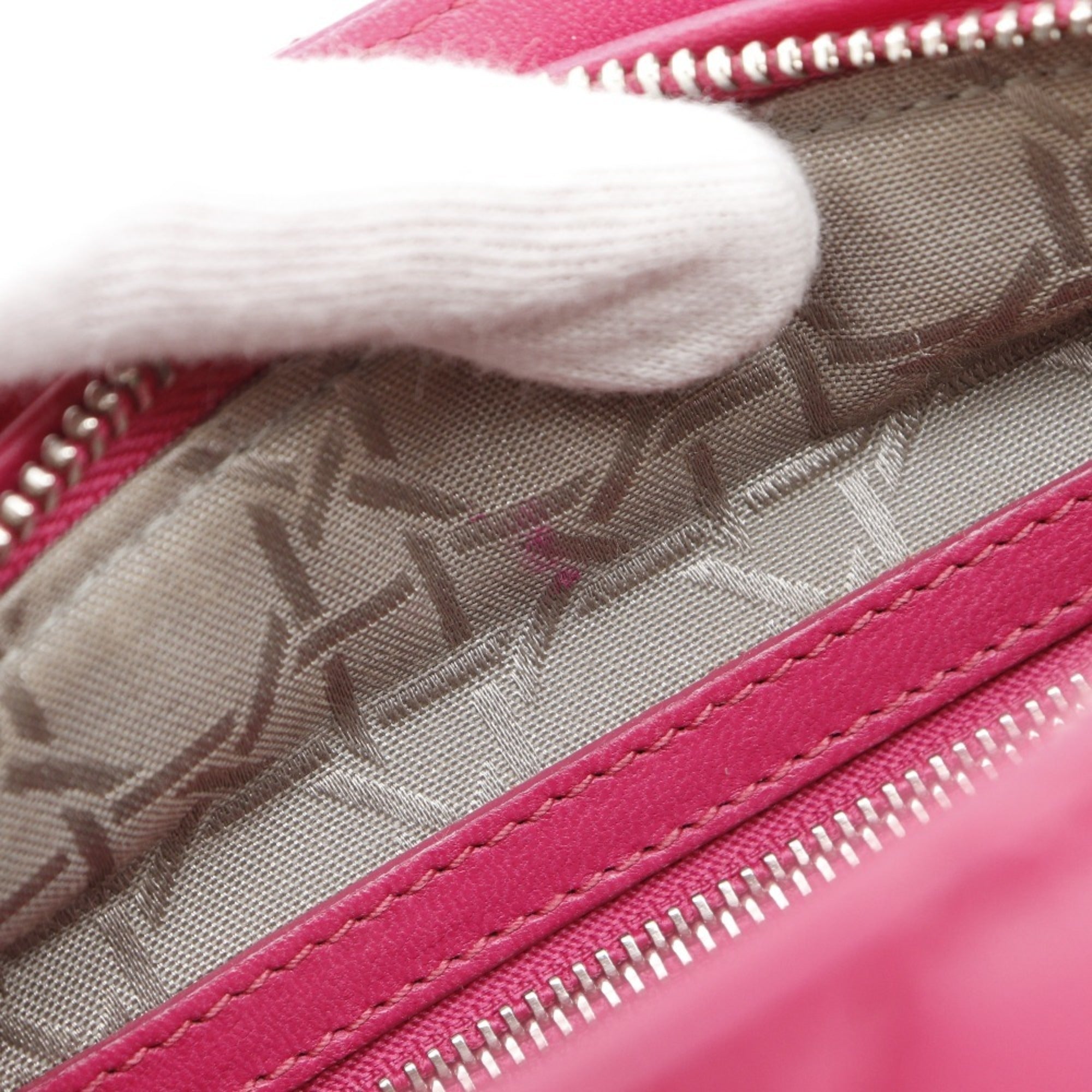 Christian Dior Lady Dior Pink Leather Handbag (Pre-Owned)
