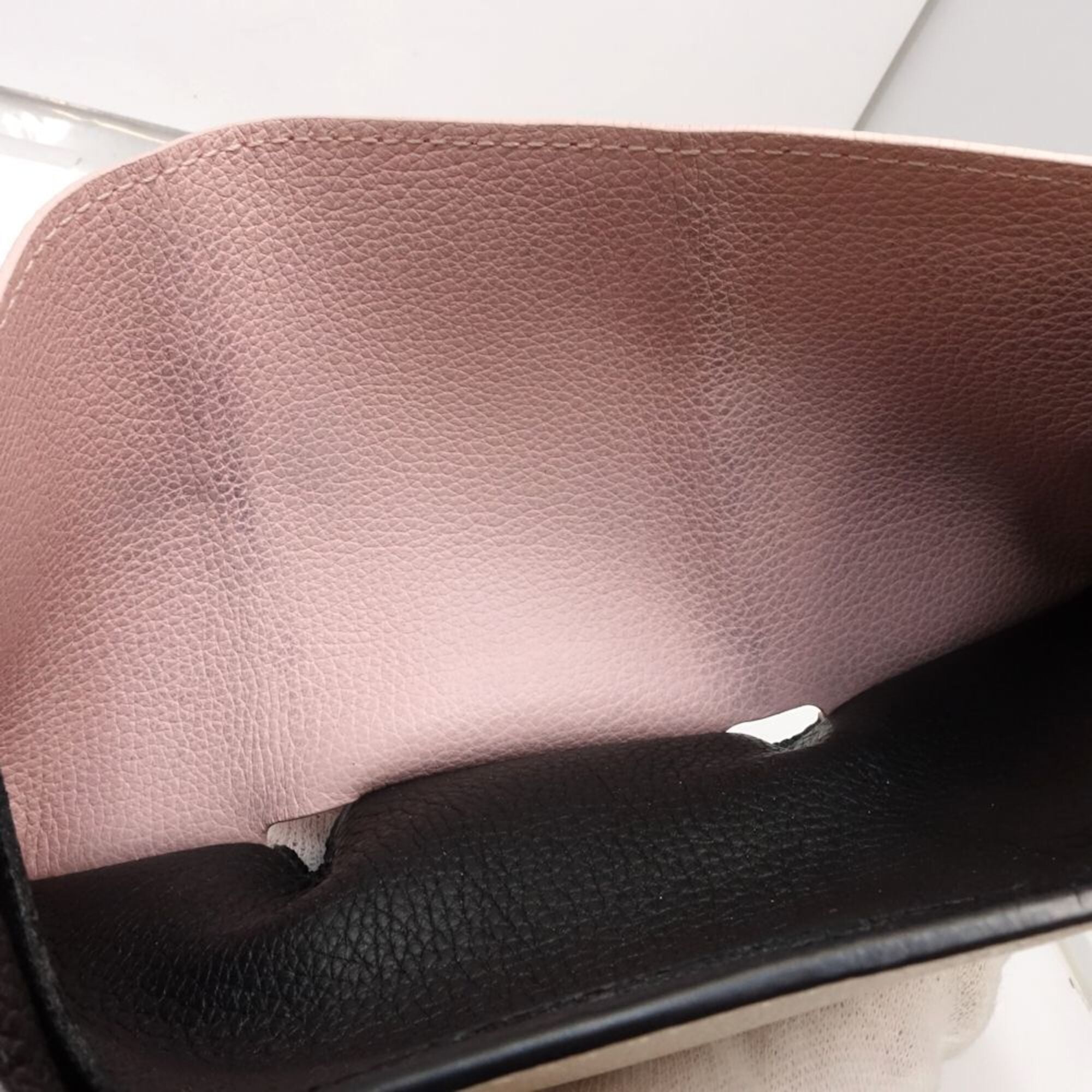 Louis Vuitton Beige Pink Black Cuir Ombre Leather Wallet (Tri-Fold) (Pre-Owned)