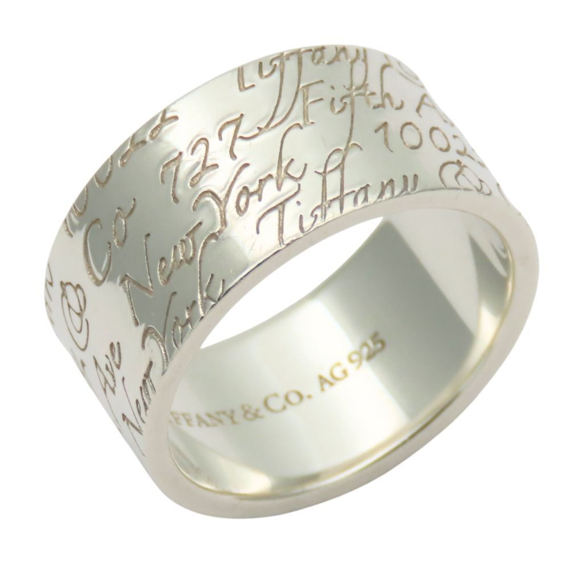 Tiffany Silver Silver 925 Band Ring (Pre-Owned)