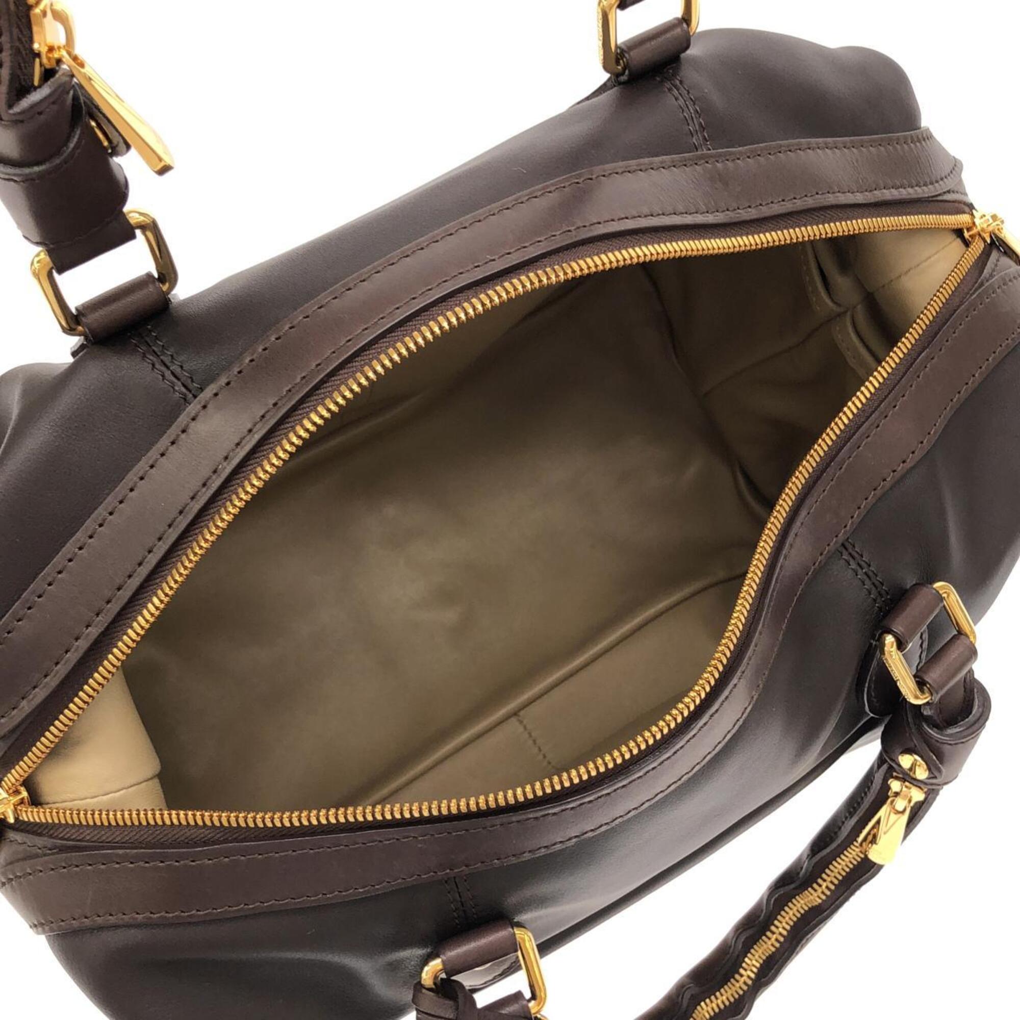 Louis Vuitton Brown Leather Handbag (Pre-Owned)