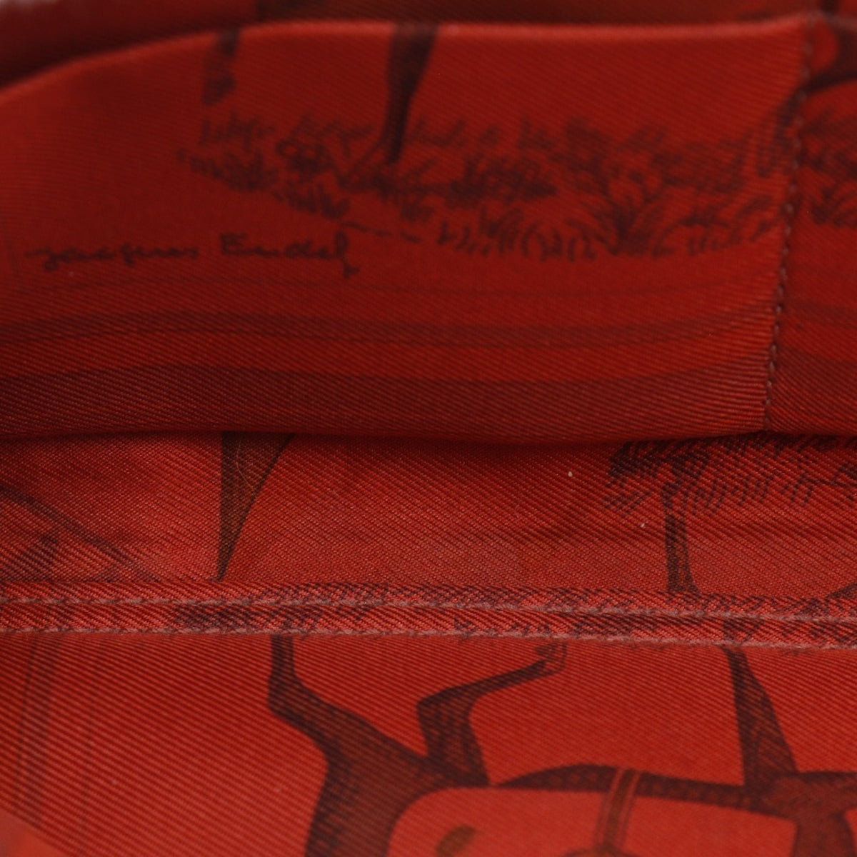 Hermes Red Color Epsom Leather Long Wallet (Bi-Fold) (Pre-Owned)