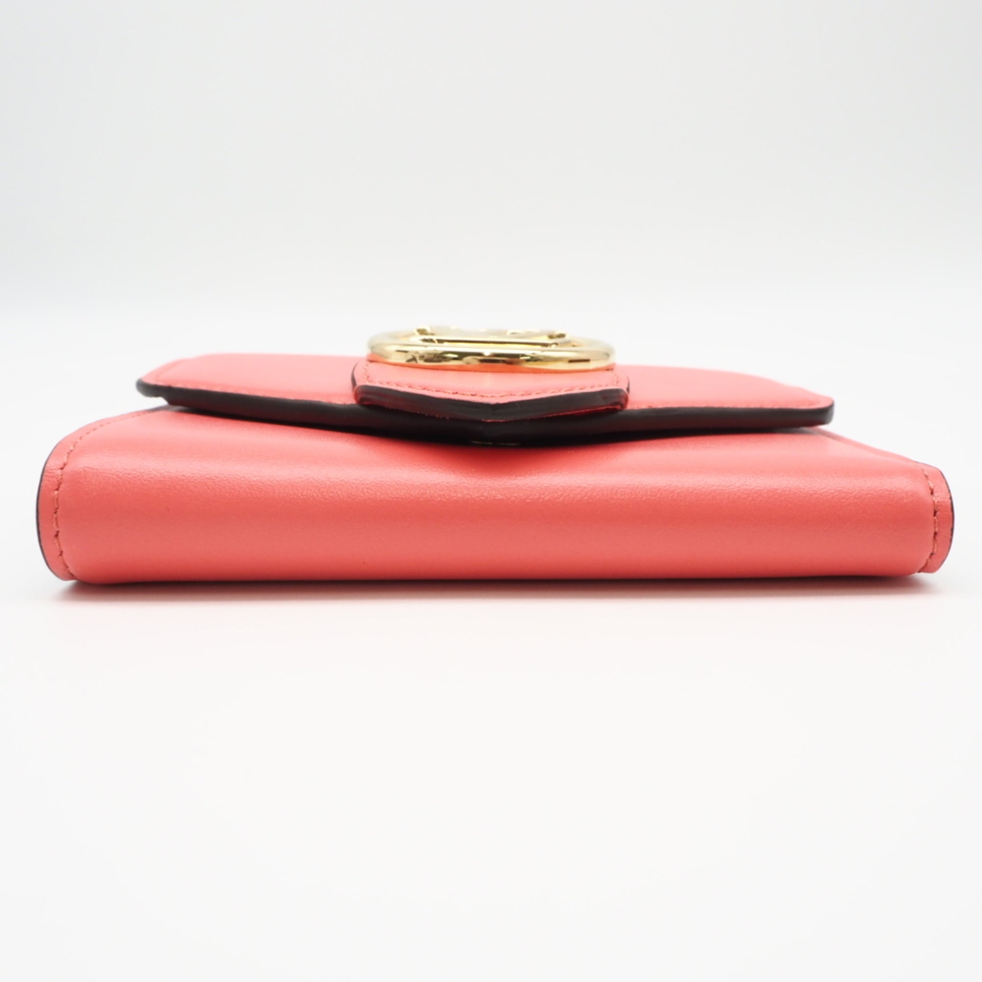 Louis Vuitton Blue Pink Leather Wallet (Tri-Fold) (Pre-Owned)