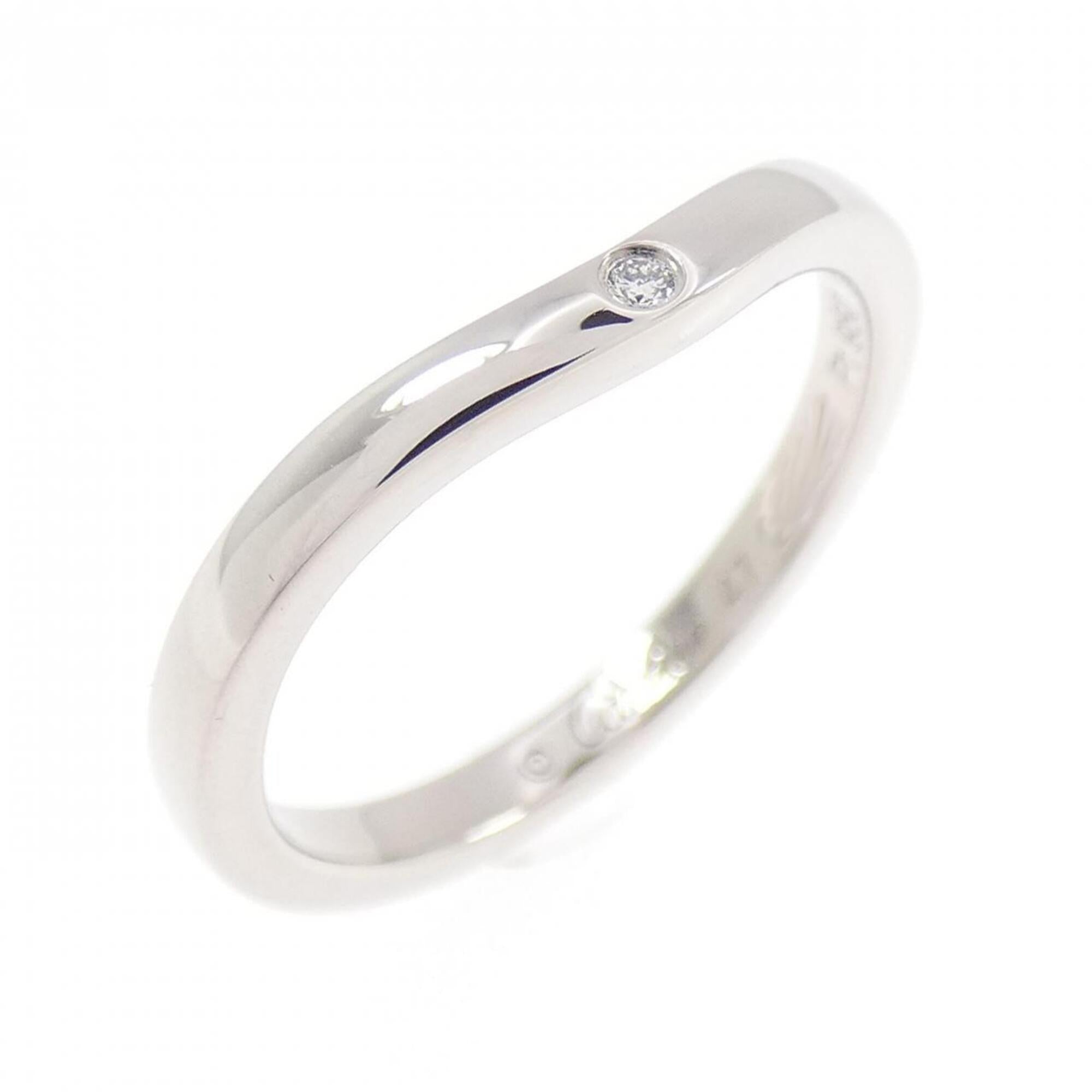 Cartier Platinum Platinum 950 Band Ring (Pre-Owned)