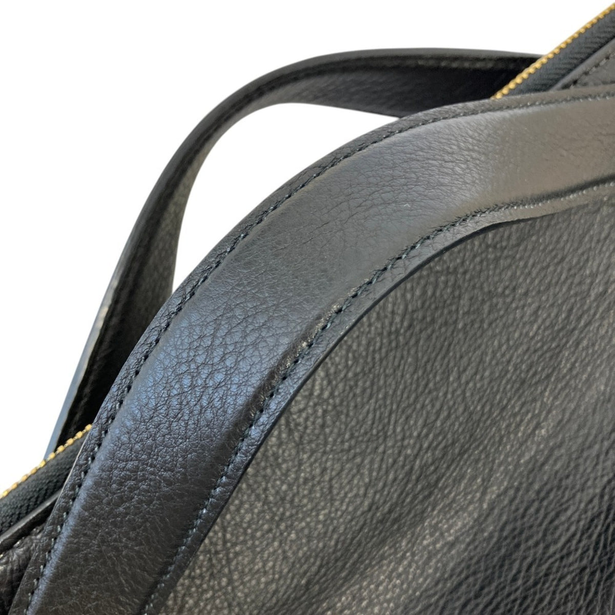 Bally Black White Yellow Leather Handbag Shoulder Bag (Pre-Owned)