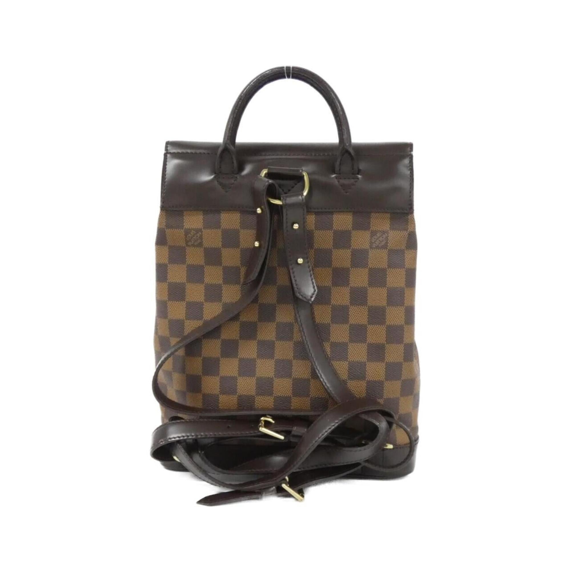 Louis Vuitton Brown Coated Canvas Backpack (Pre-Owned)
