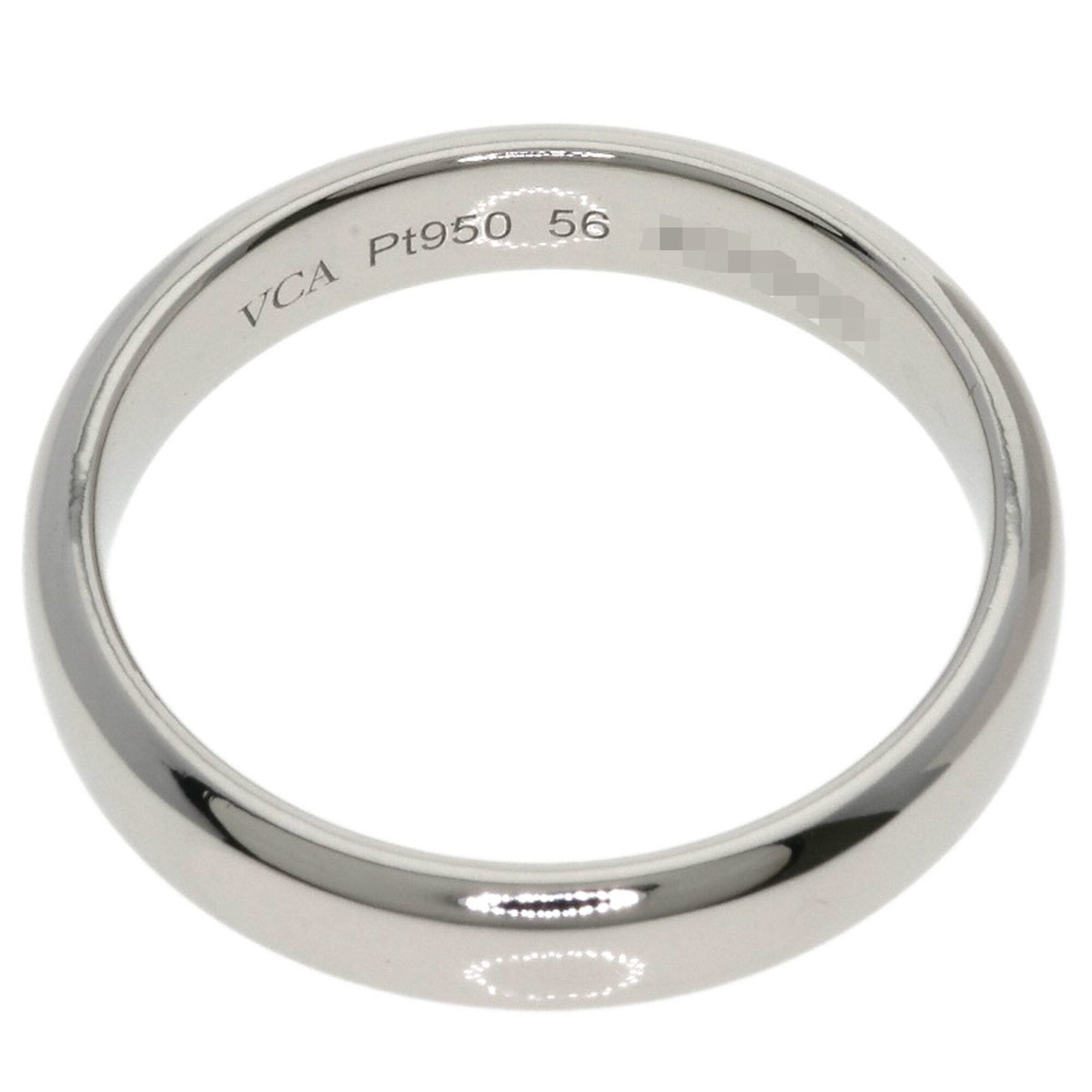 Van Cleef & Arpels Platinum 950 Band Ring (Pre-Owned)