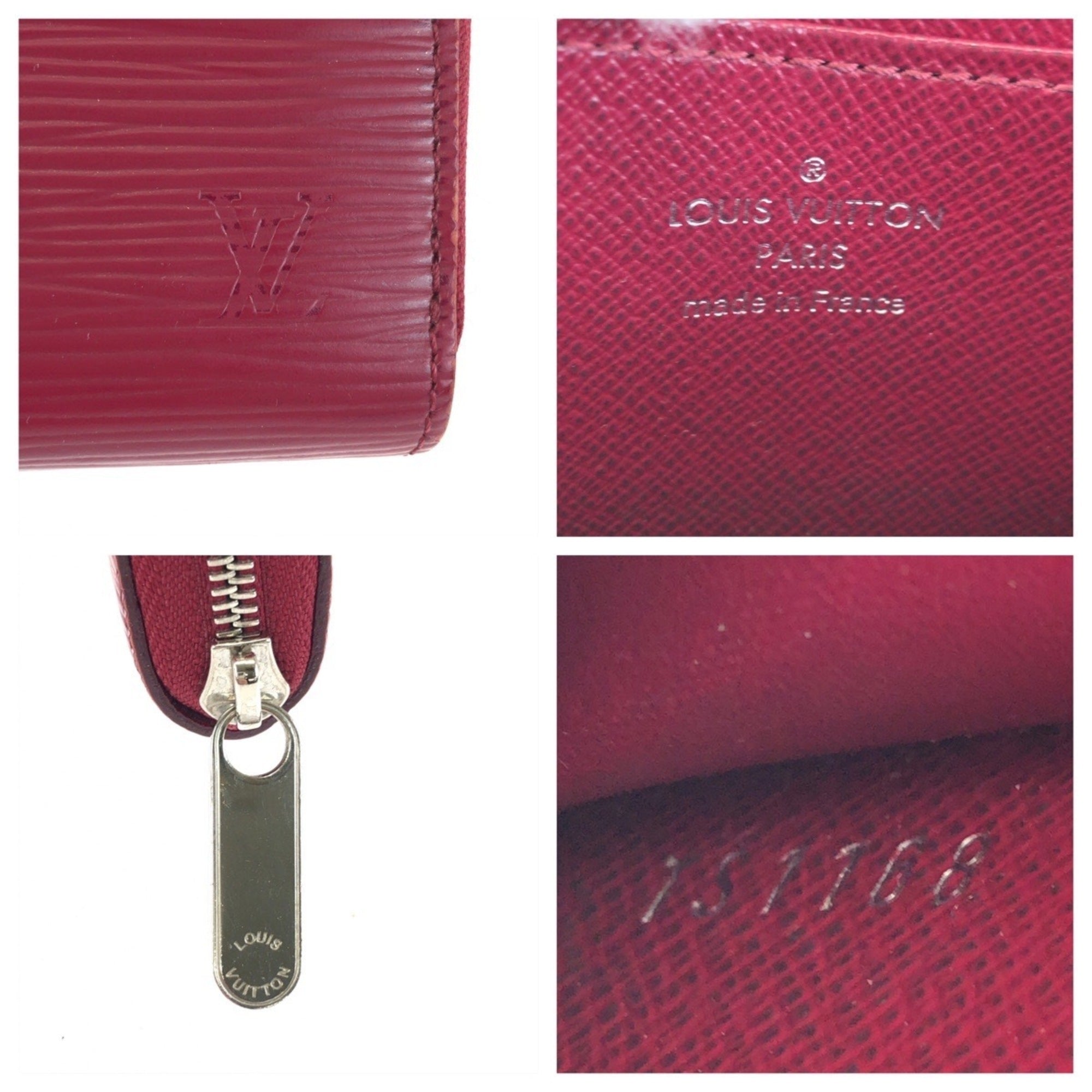 Louis Vuitton Fuchsia Pink Leather Coin Purse/Coin Case (Pre-Owned)