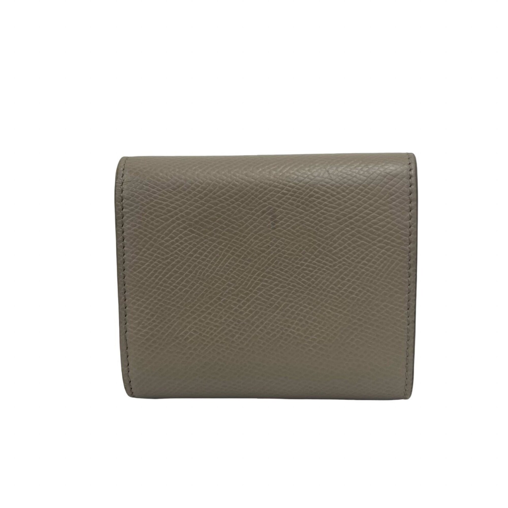 Celine Gray Leather Wallet (Tri-Fold) (Pre-Owned)