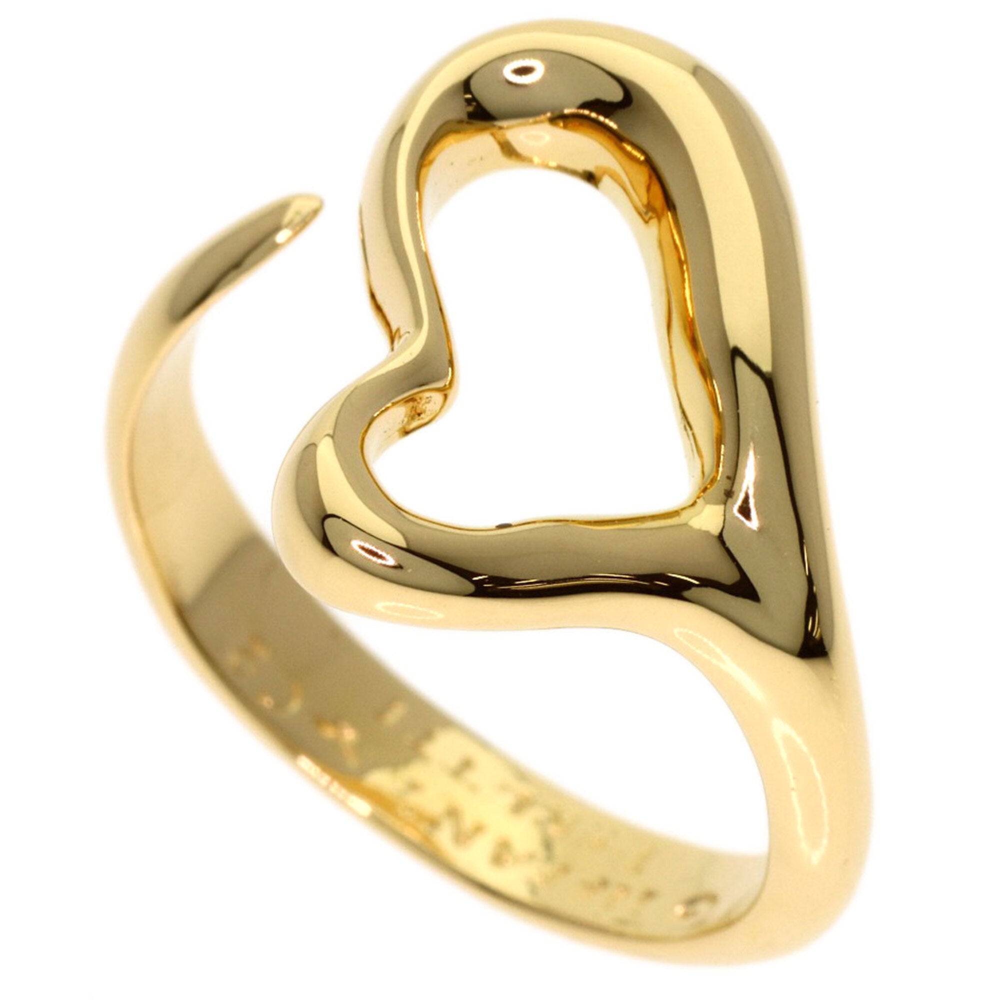 Tiffany Open Heart Yellow Gold (18K) Band Ring (Pre-Owned)