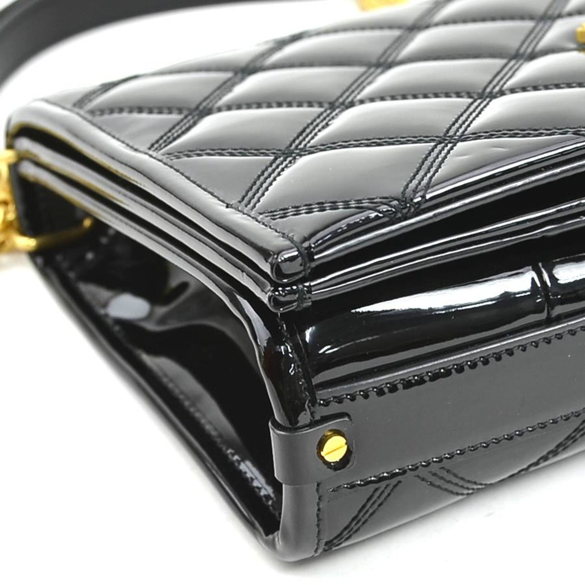 Saint Laurent Black Patent Leather Shoulder Bag (Pre-Owned)