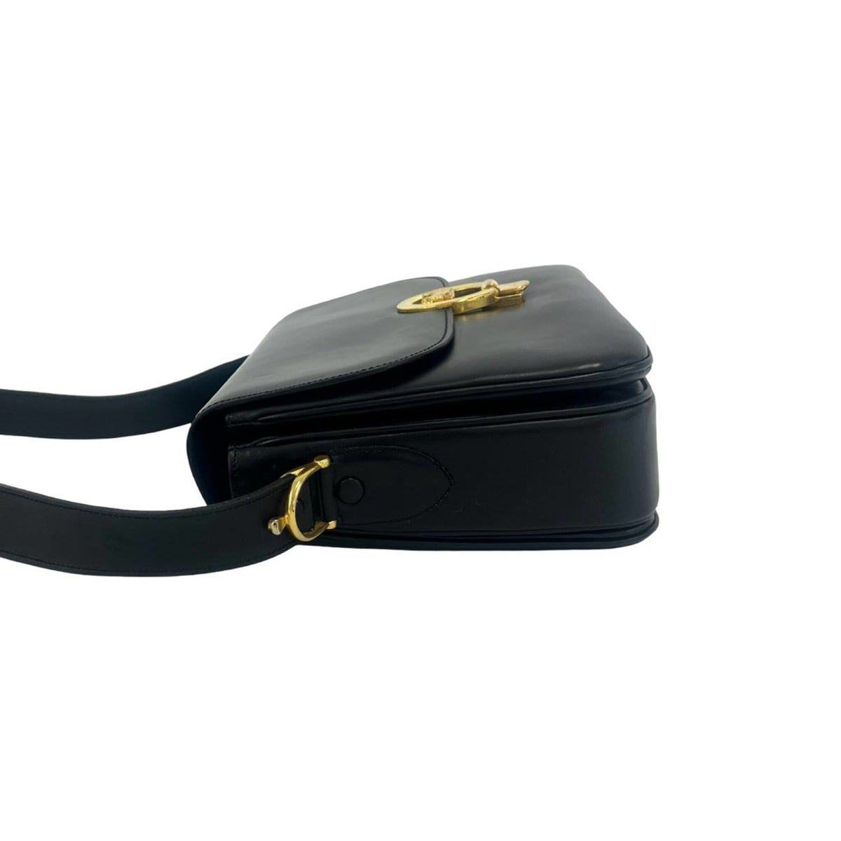Celine Black Leather Pochette Shoulder Bag (Pre-Owned)