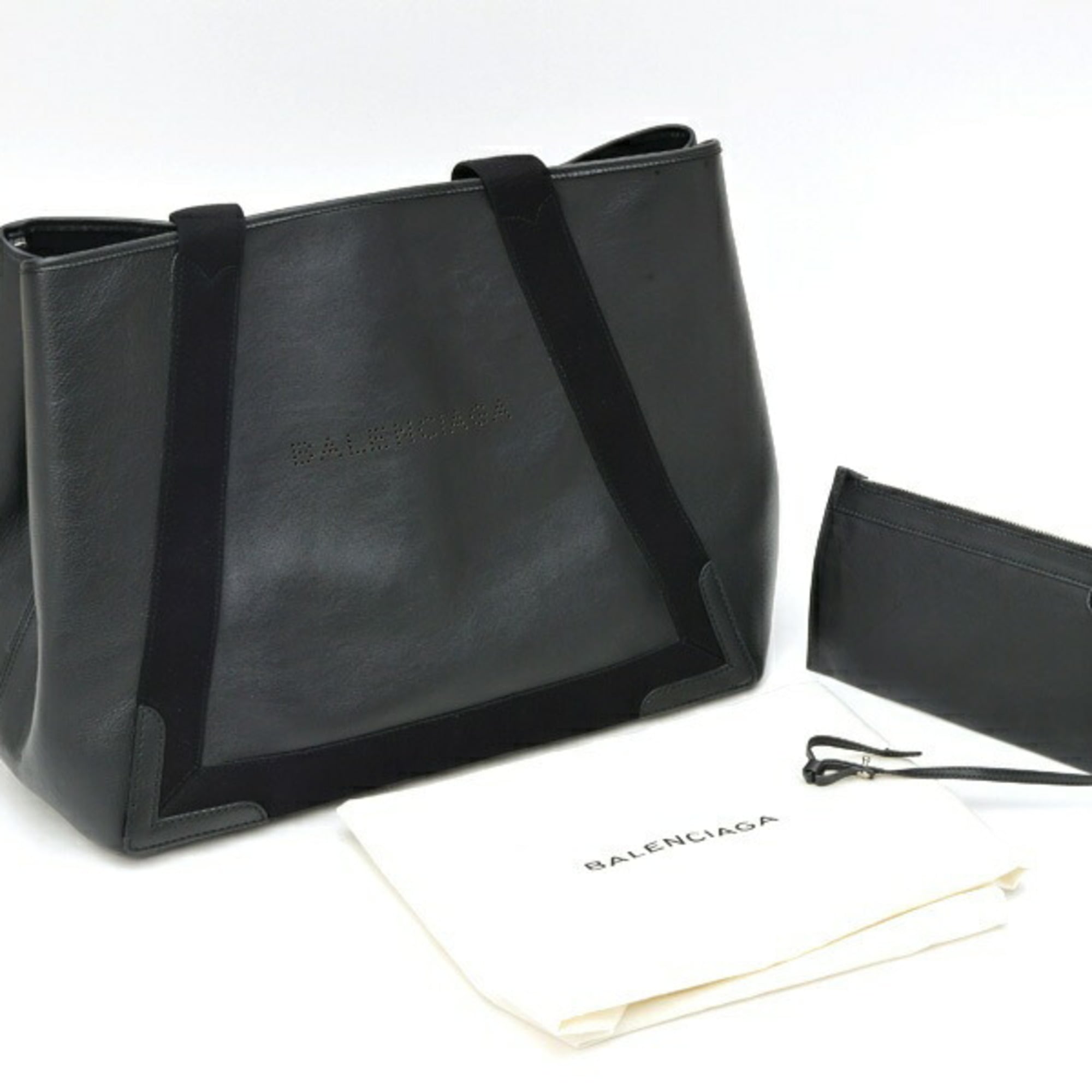 Balenciaga Black Leather Tote Bag (Pre-Owned)