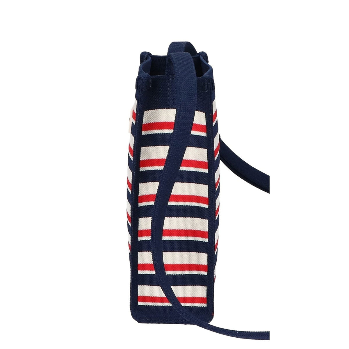 Marni Ivory Navy Red Color Canvas Shoulder Bag (Pre-Owned)