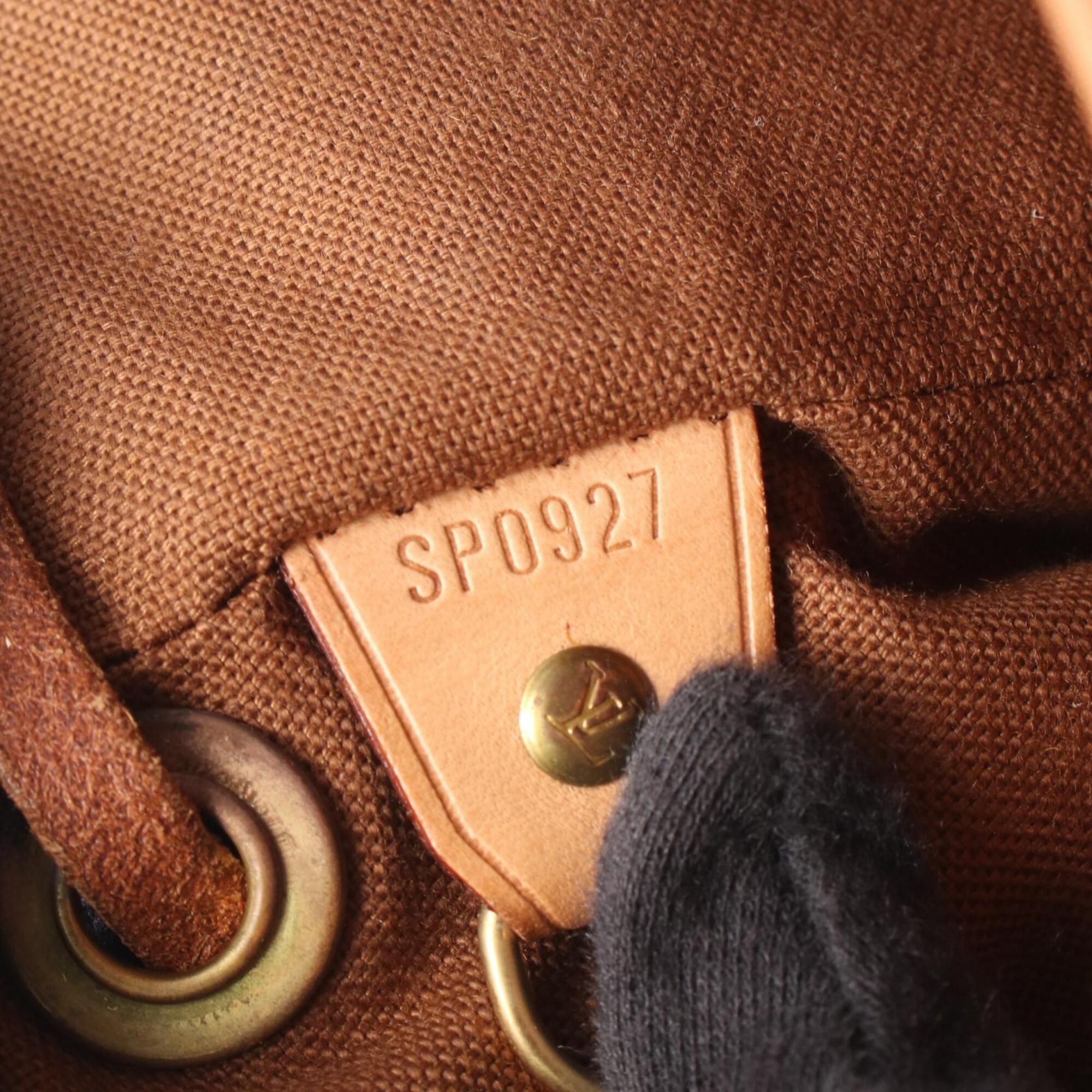 Louis Vuitton Brown Monogram Coated Canvas Leather Monogram Backpack Handbag (Pre-Owned)