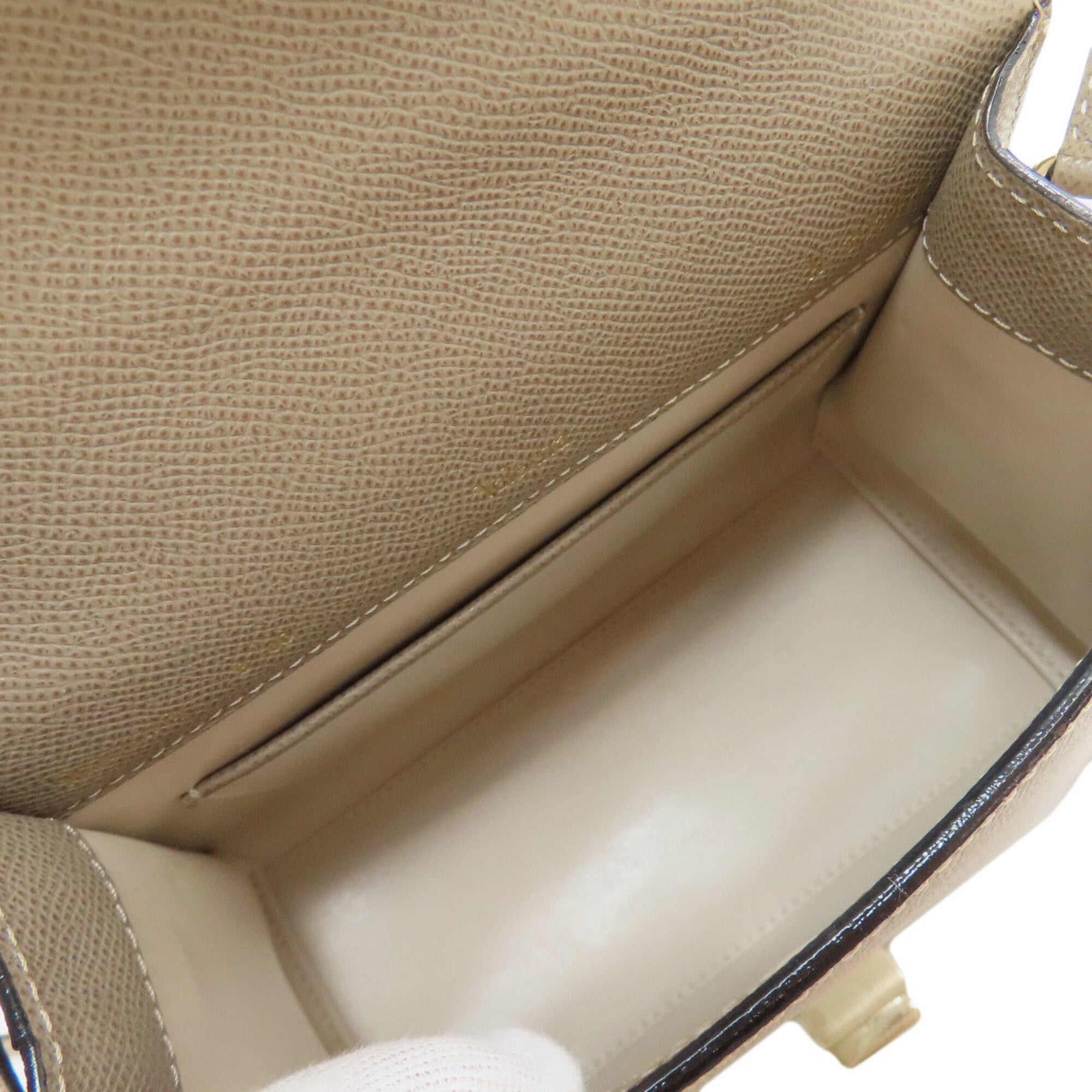 Valextra Grayish Leather Handbag (Pre-Owned)