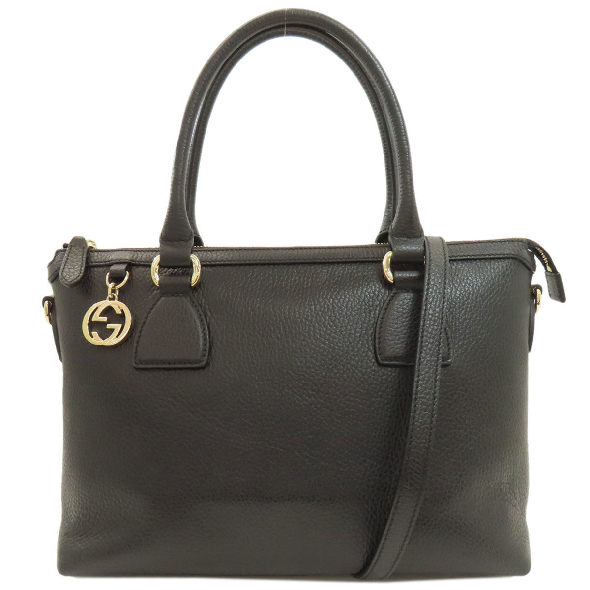 Gucci Black Leather Handbag (Pre-Owned)