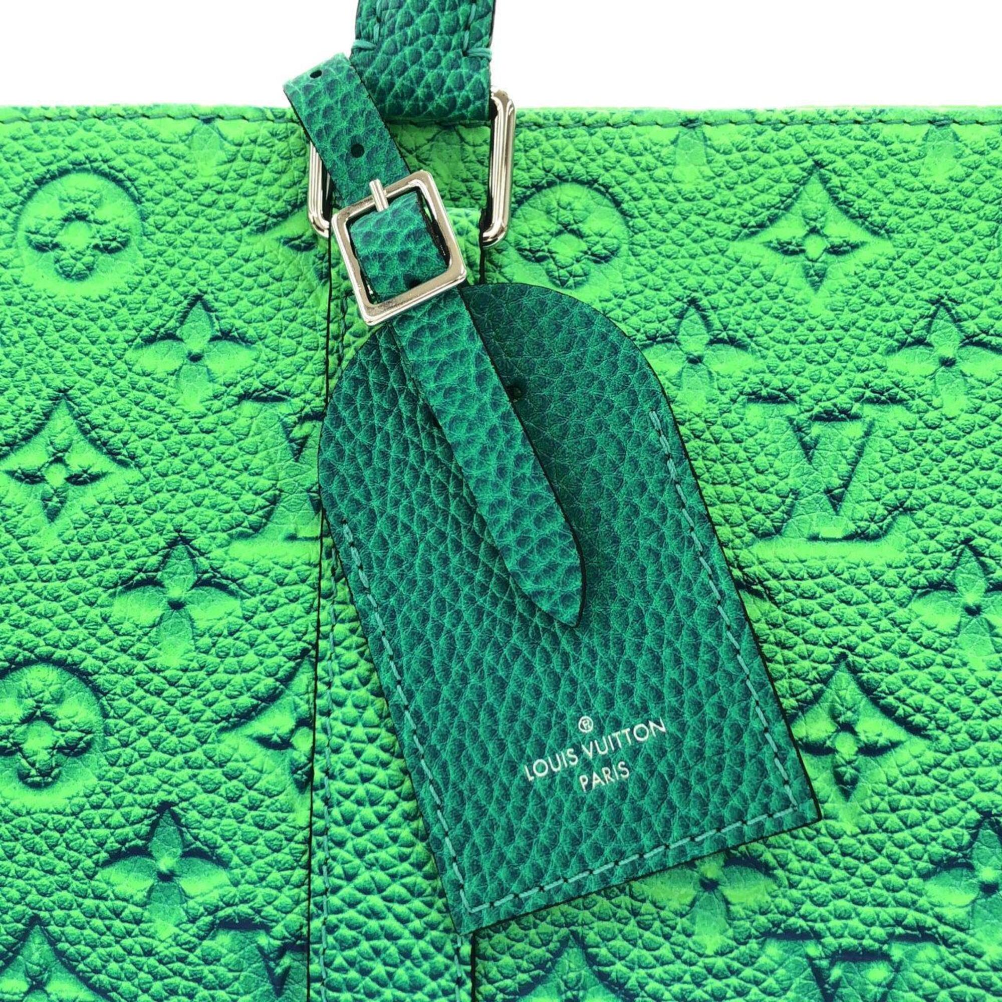 Louis Vuitton Blue Vert Leather Handbag (Pre-Owned)