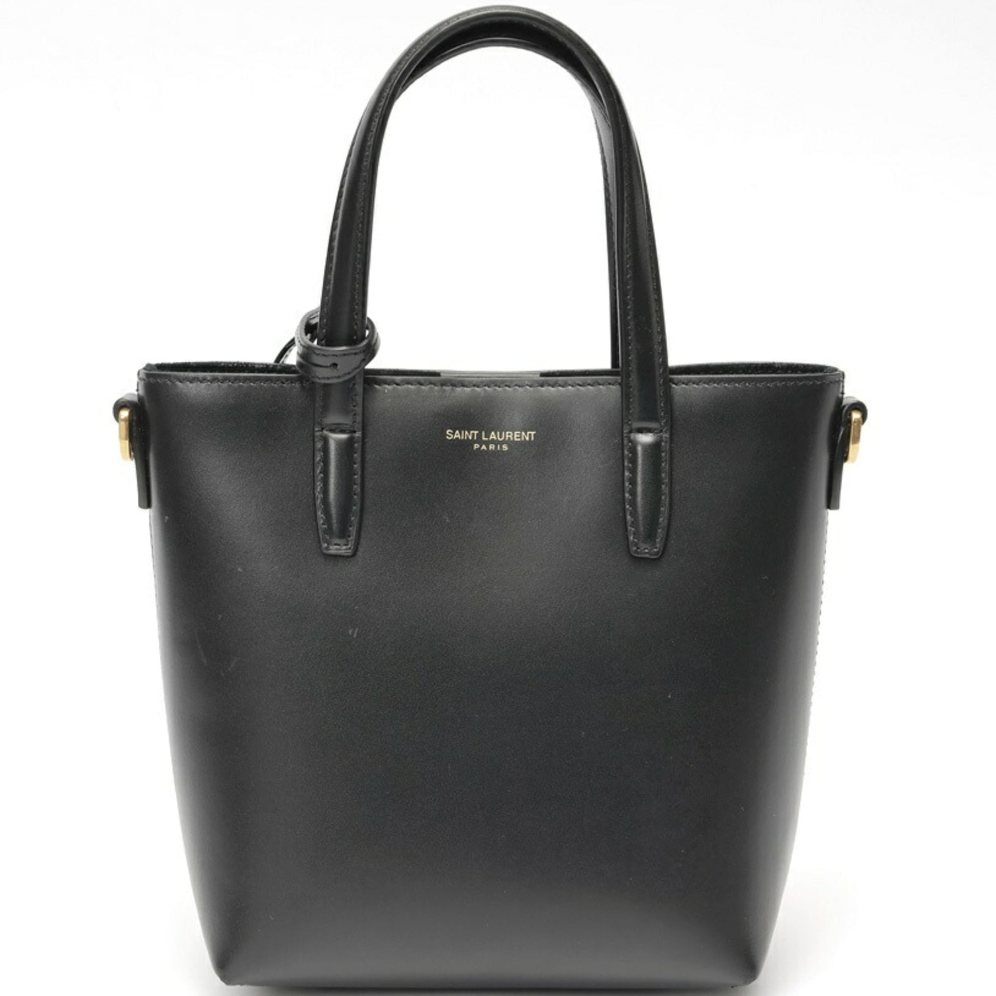 Saint Laurent Black Leather Shoulder Bag (Pre-Owned)