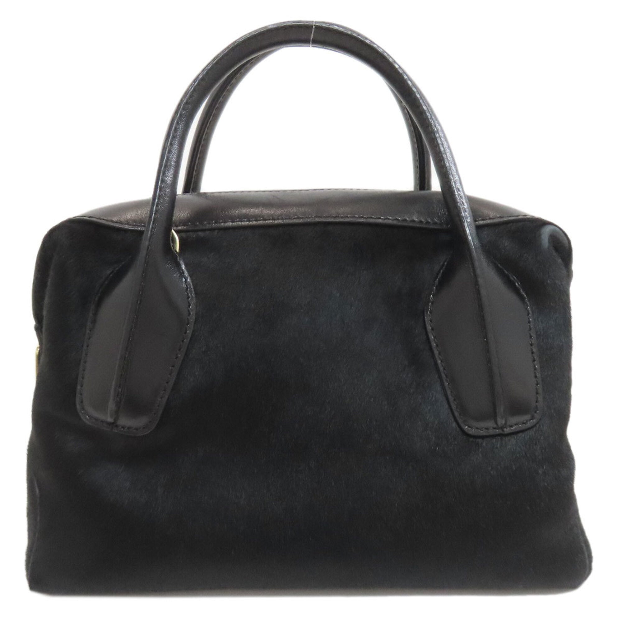 Tod's Black Leather Handbag (Pre-Owned)